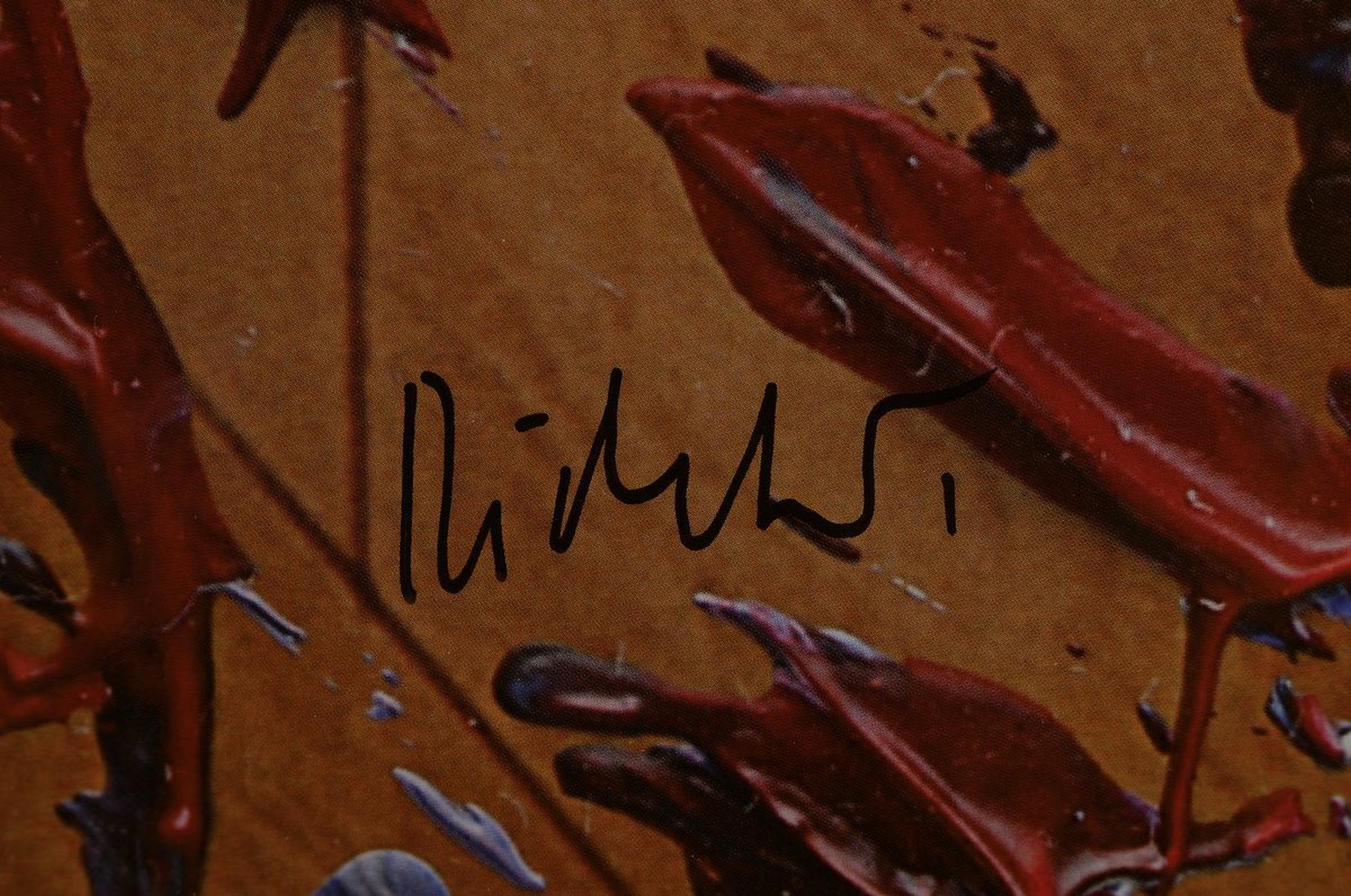 Detail a: Gerhard Richter, geb. 1932, Farboffsetlitho auf Papier, handsigniert, aus 2008, nur wenige handsignierte Exemplare, Blattgr. 119 x 84 cm, unter Glas, ...