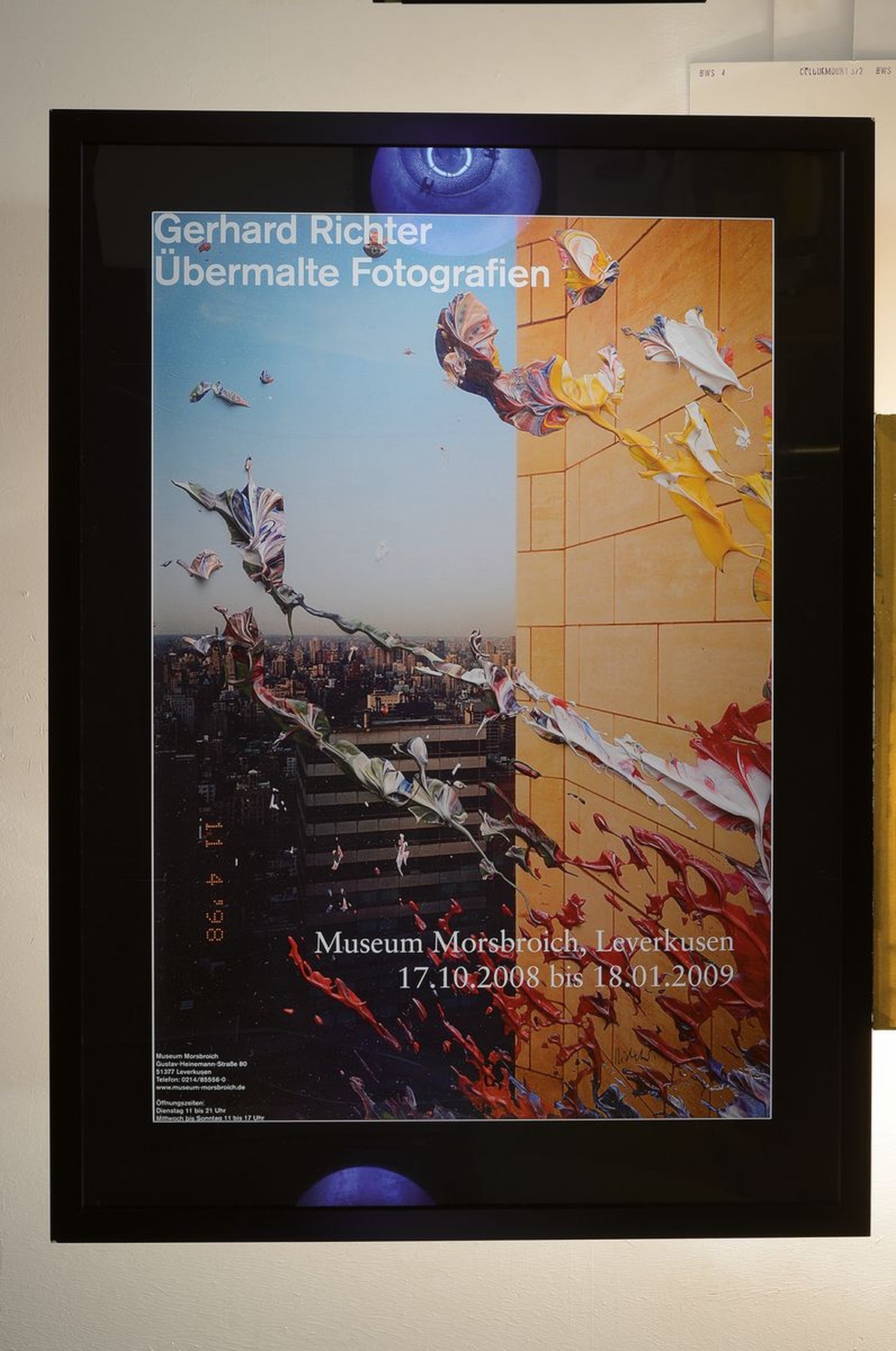 Detail k: Gerhard Richter, geb. 1932, Farboffsetlitho auf Papier, handsigniert, aus 2008, nur wenige handsignierte Exemplare, Blattgr. 119 x 84 cm, unter Glas, ...