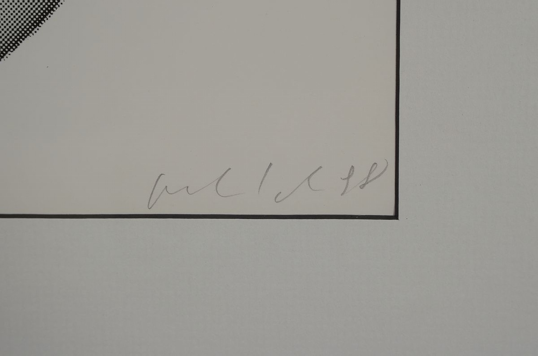 Detail a: Peter Kogler, geb. 1959, organische Form, Farbserigraphie, aus 1998 handsigniert und dat. 98, num. E.A. 9/20, Blattmaß ca. 65 x 50 cm, Rahmen: 93.7 ...