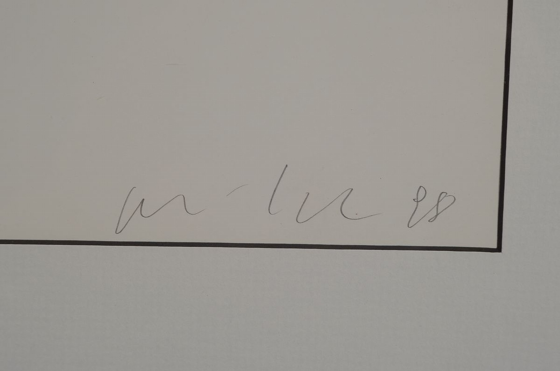 Detail a: Peter Kogler, geb. 1959, organische Form, Farbserigraphie, aus 1998 handsigniert und dat. 98, num. E.A. 9/20, Blattmaß ca. 65 x 50 cm, Rahmen: 93.7 ...