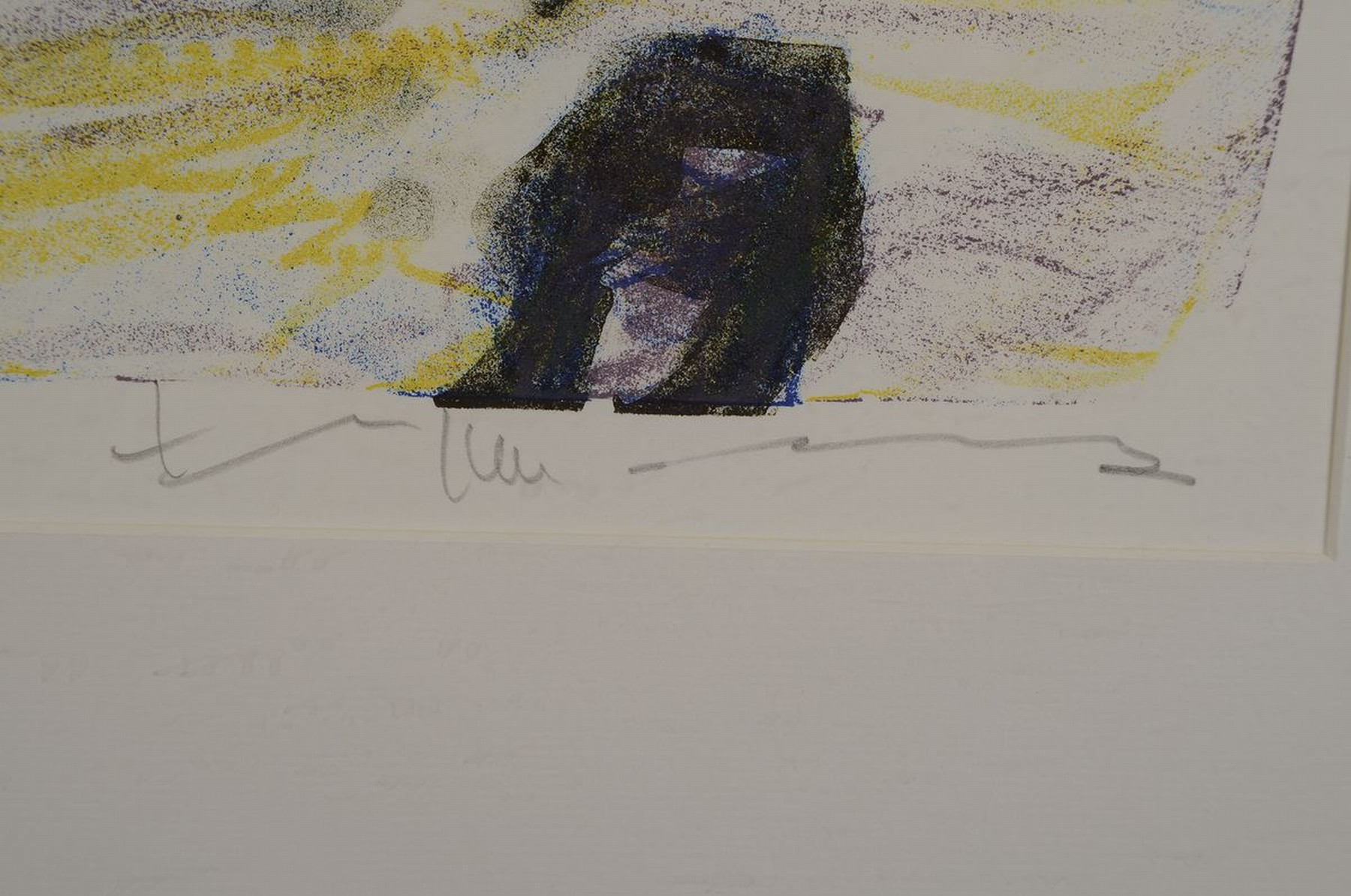 Detail e: Klaus Fußmann, geb. 1938, Velbert, Lithografie, "Beveroe", sign., bezeichnet mit e.a. WVZ-Nr.444., unter Glas gerahmt, gesamt ca. 73x94 cm