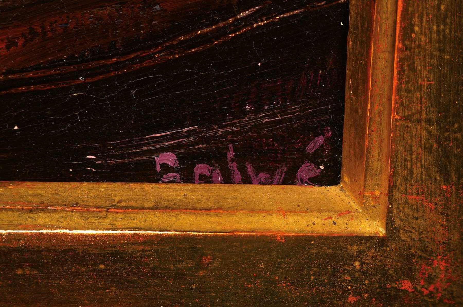 Detail a: Arnold Balwe, 1898 Dresden-1983 Feldwies/ Chiemsee, "Frühlingsblumen", Öl/Lwd, re. unten sign., R. gesamt ca. 88x78 cm