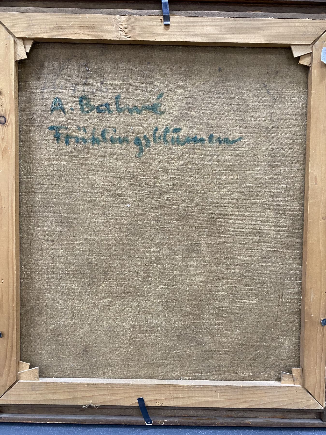 Detail f: Arnold Balwe, 1898 Dresden-1983 Feldwies/ Chiemsee, "Frühlingsblumen", Öl/Lwd, re. unten sign., R. gesamt ca. 88x78 cm