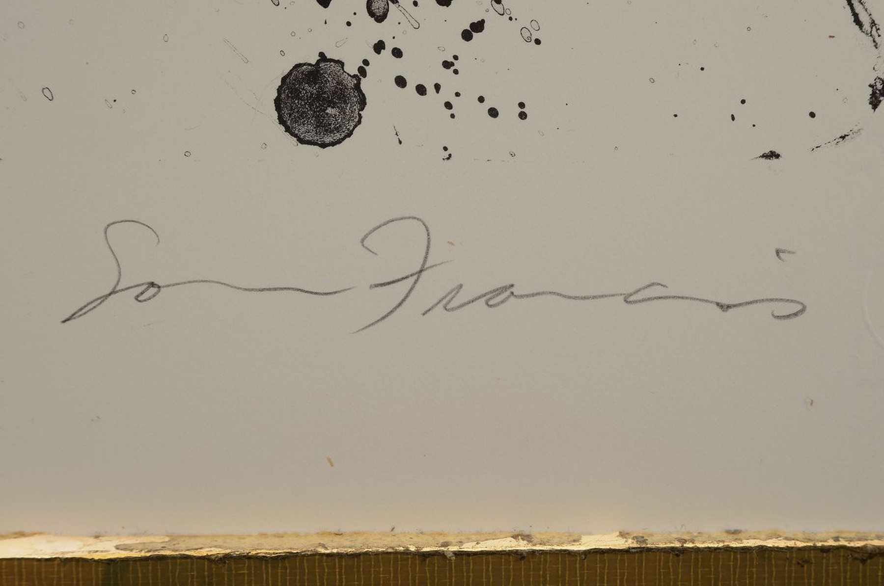 Detail a: Sam Francis,1923-1994, Selbstporträt/Self Portrait ( A-50/SF 51), handsigniert und num. 1/30, ca.65.8 x 48.6 cm