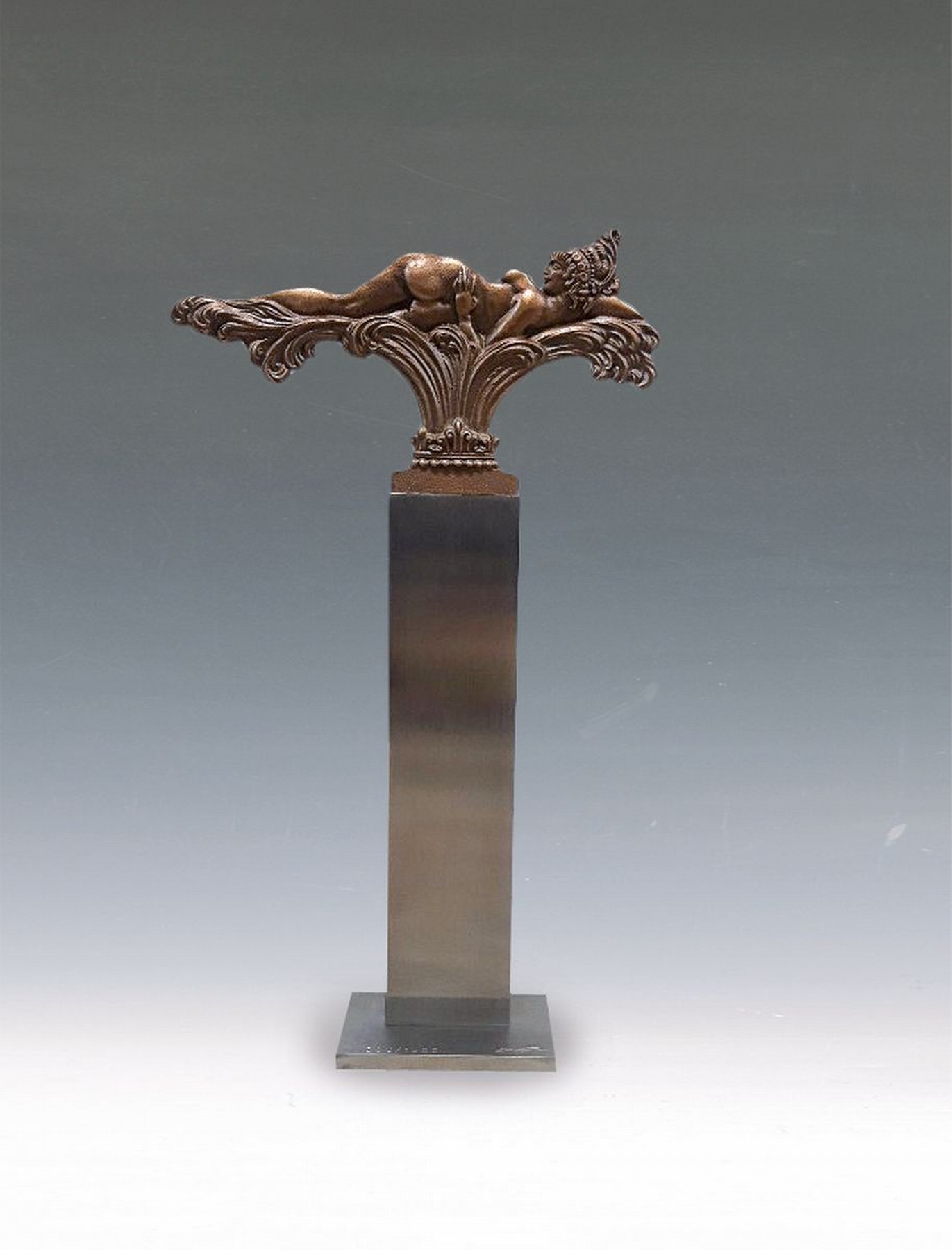 Ernst Fuchs, 1930-2015, Skulptur, "liegende Venus", sign., num. 280/1000, ca. 36x21 cm