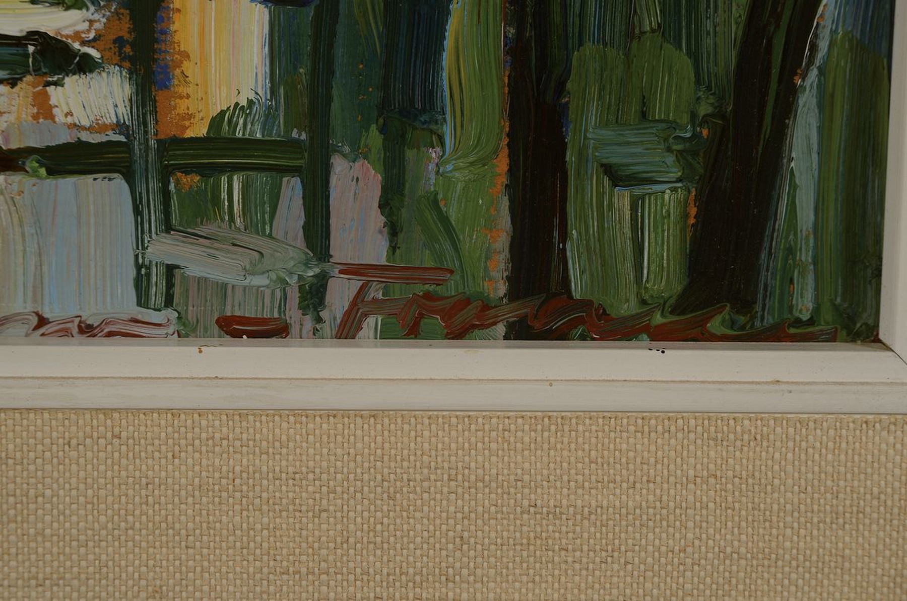 Detail e: Will Klinger-Franken, 1909 Veitshöchheim- 1986 Ramsau, Sammlung aus 5 Arbeiten in Öl auf Holz, alle signiert und gleich gerahmt, je ca. 20x28cm, R. ...