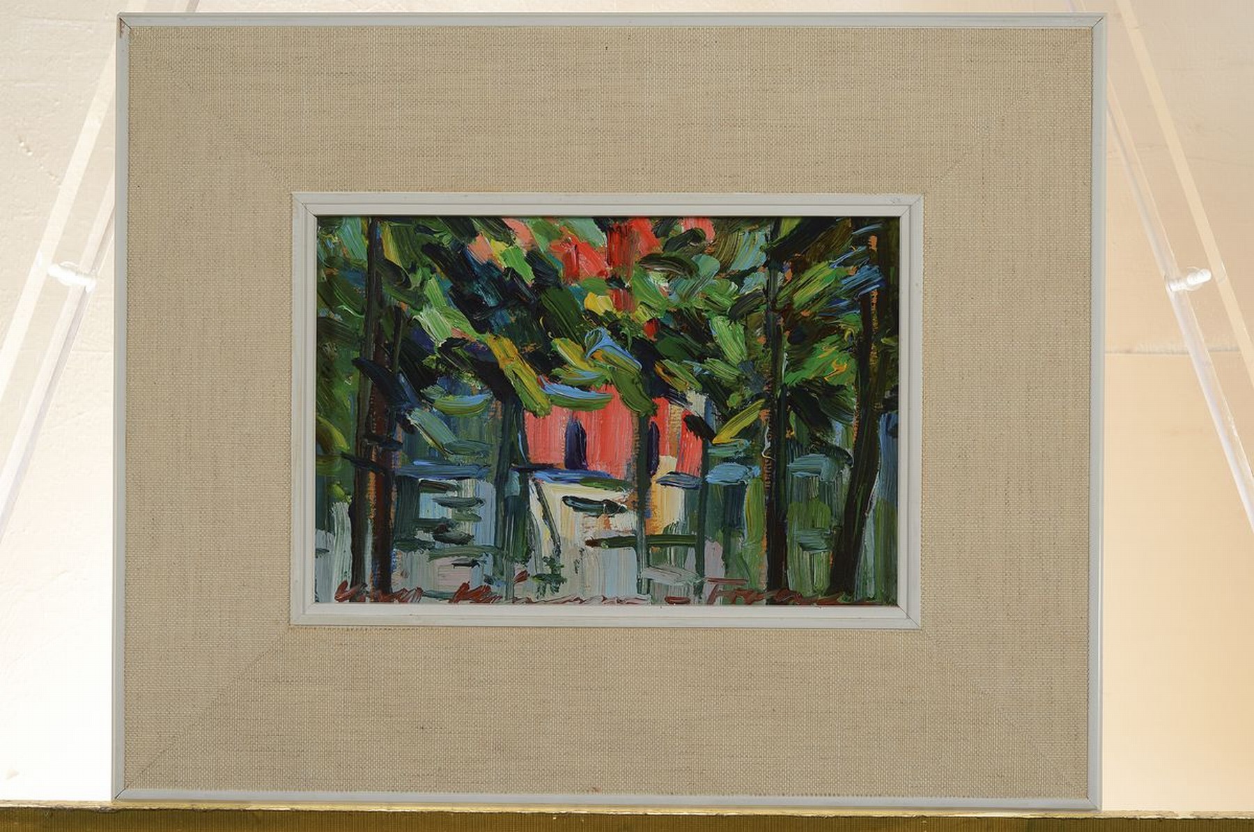 Detail m: Will Klinger-Franken, 1909 Veitshöchheim- 1986 Ramsau, Sammlung aus 5 Arbeiten in Öl auf Holz, alle signiert und gleich gerahmt, je ca. 20x28cm, R. ...