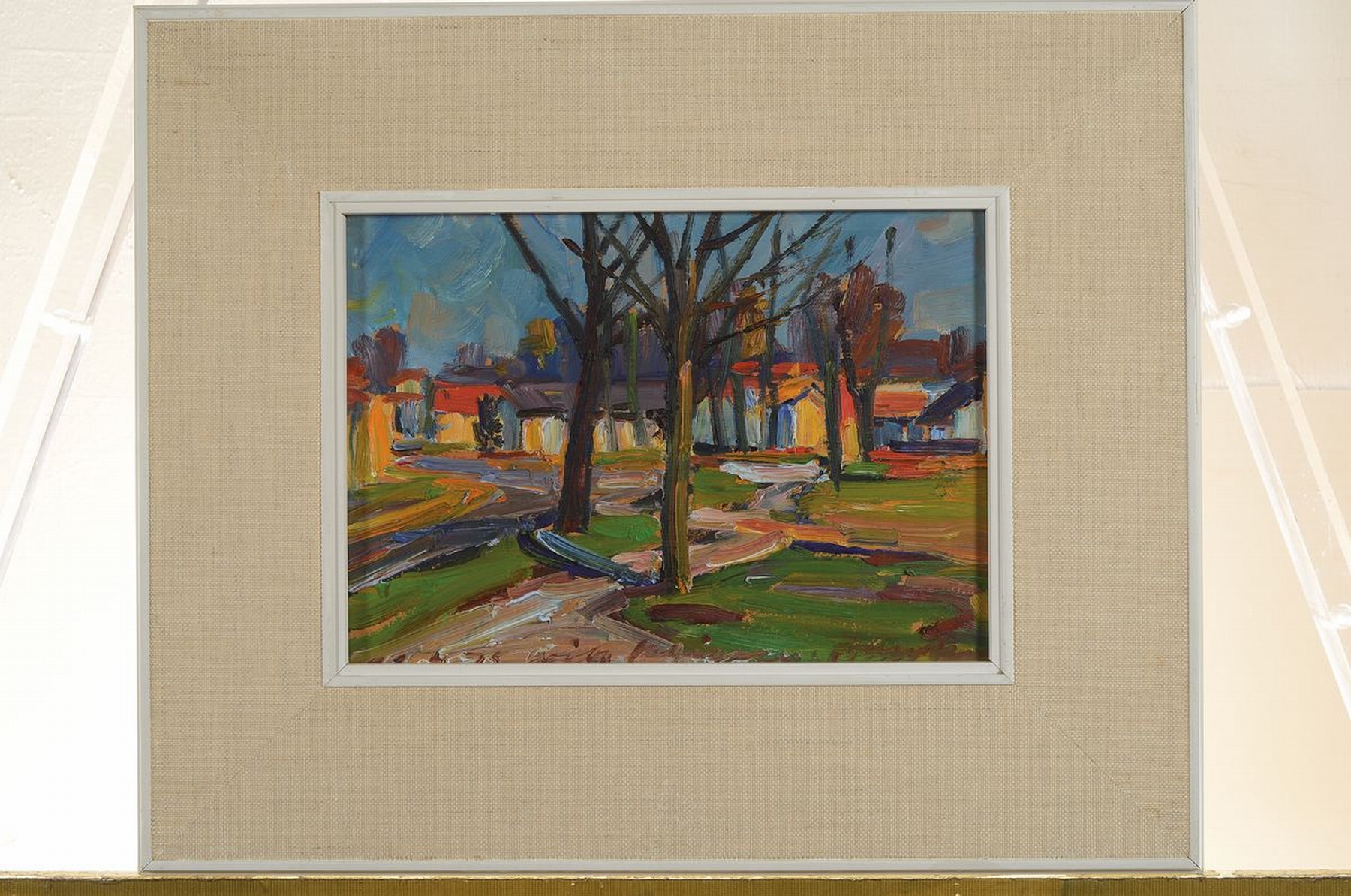Detail n: Will Klinger-Franken, 1909 Veitshöchheim- 1986 Ramsau, Sammlung aus 5 Arbeiten in Öl auf Holz, alle signiert und gleich gerahmt, je ca. 20x28cm, R. ...