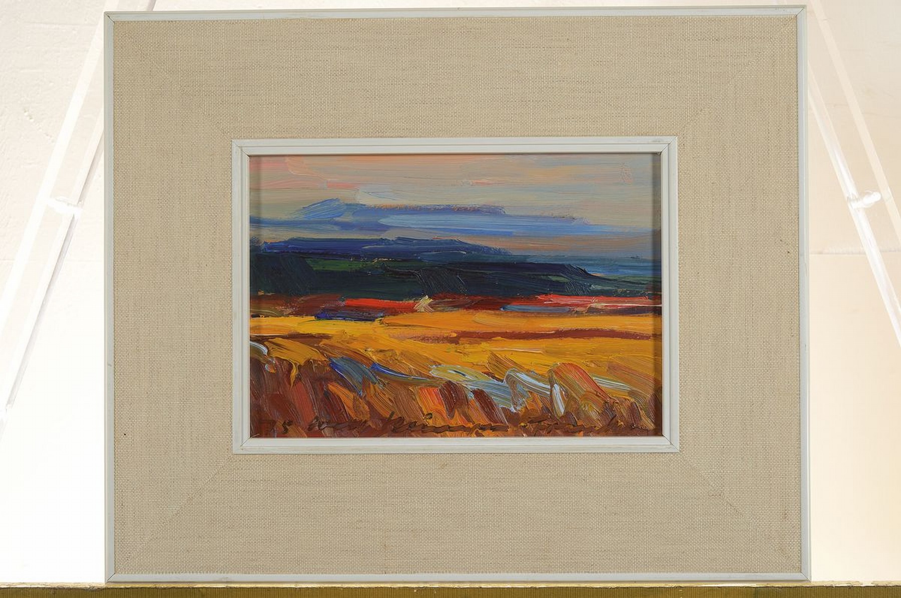Detail o: Will Klinger-Franken, 1909 Veitshöchheim- 1986 Ramsau, Sammlung aus 5 Arbeiten in Öl auf Holz, alle signiert und gleich gerahmt, je ca. 20x28cm, R. ...