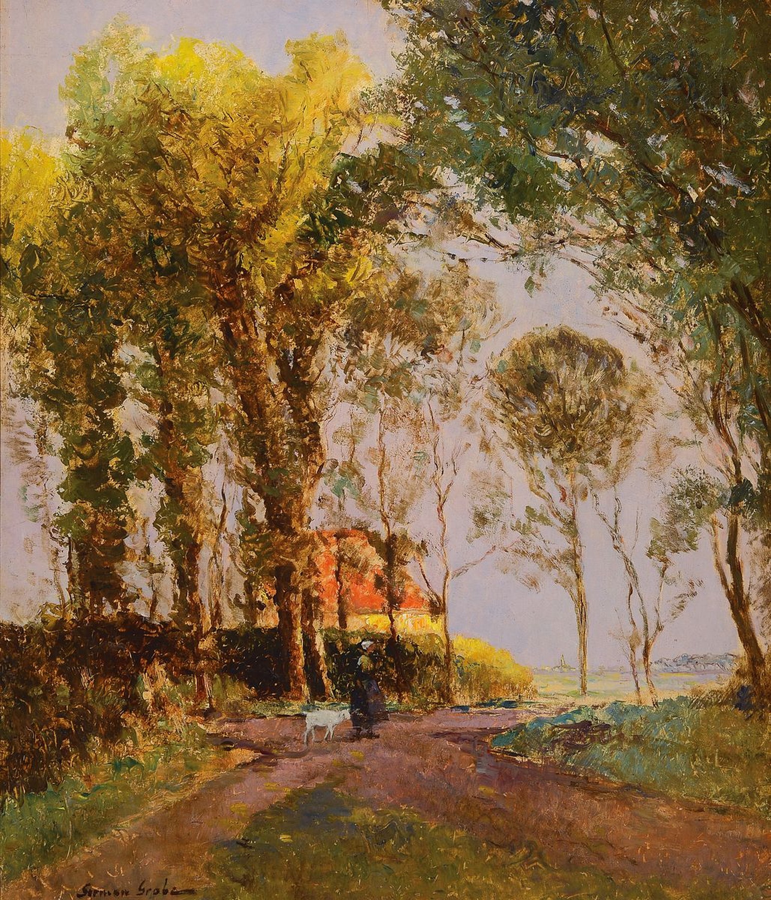 German Grobe, 1857 Hanau-1938 Düsseldorf, Studium am Städel in Frankfurt und an den Akademien München und Düsseldorf, dort besonders von Dücker ...