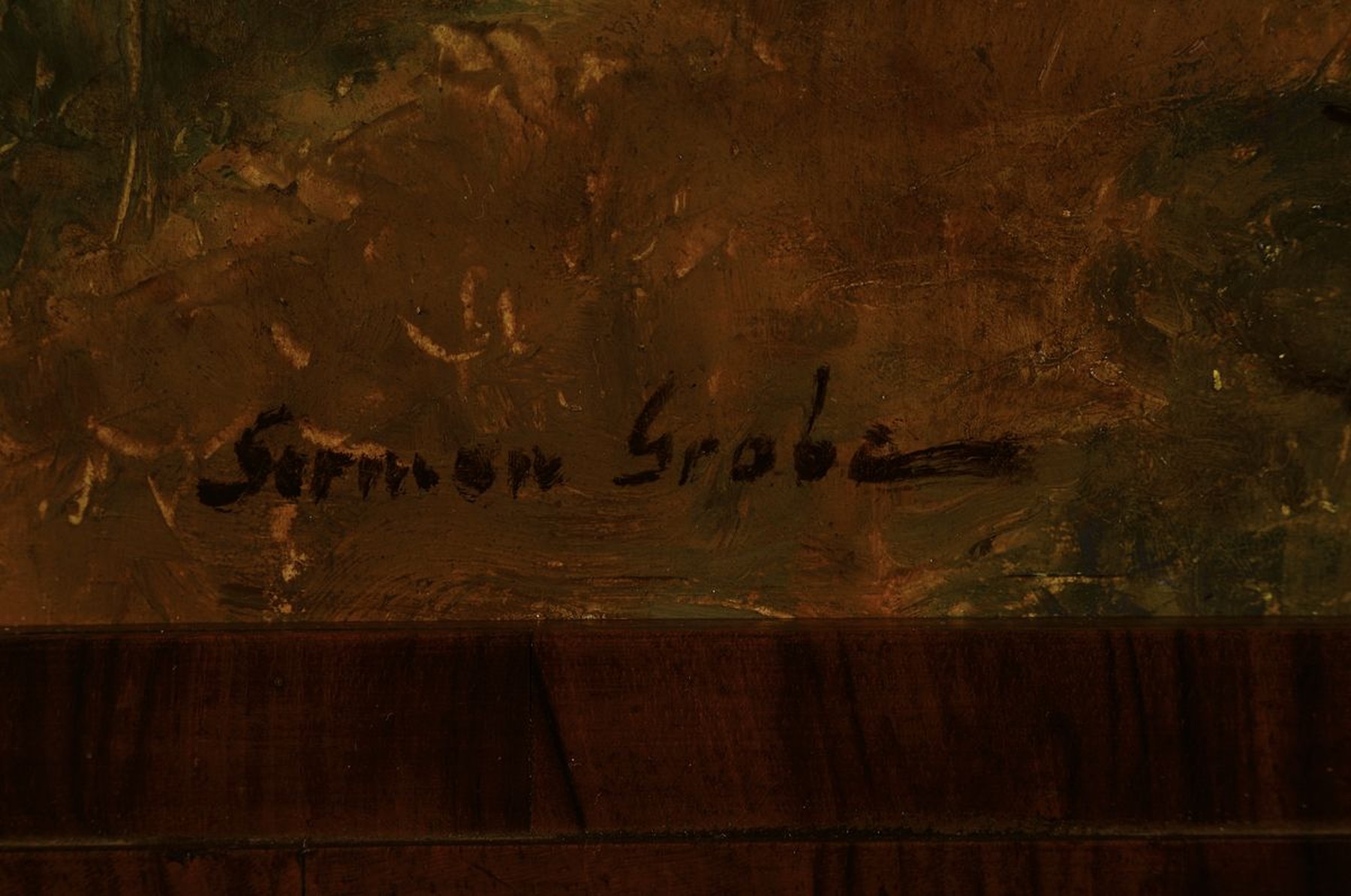 Detail a: German Grobe, 1857 Hanau-1938 Düsseldorf, Studium am Städel in Frankfurt und an den Akademien München und Düsseldorf, dort besonders von Dücker ...