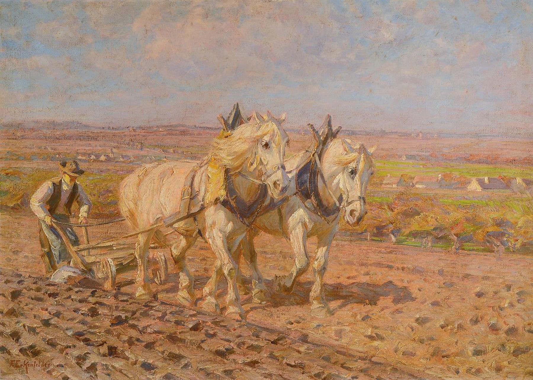 Friedrich Eckenfelder, 1861 Bern-1938 Balingen, Studium bei Hölder in Rottweil und Löfftz in München und als Privatschüler bei Heinrich von ...