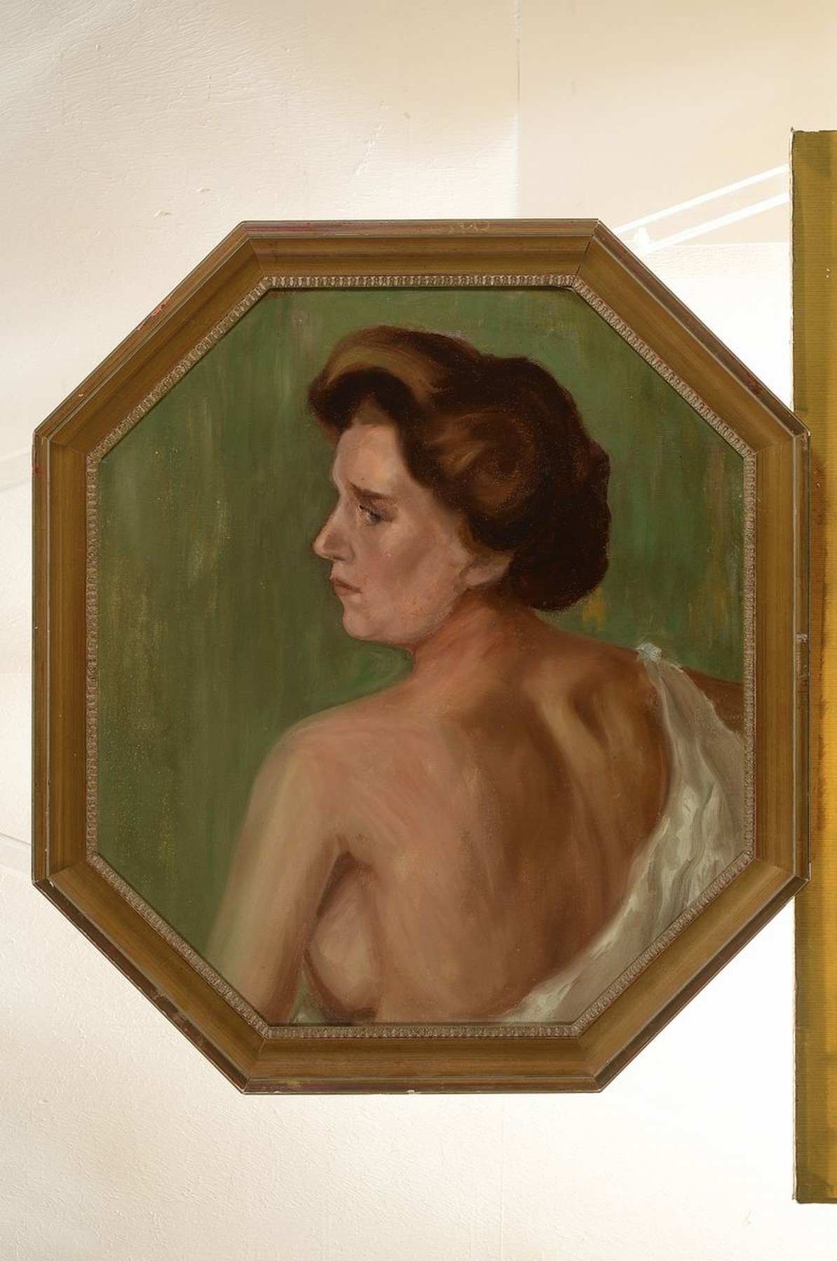 Detail k: Hans Heinrich Christiansen, 1866 Flensburg-1945 Wiesbaden, Die Frau des Künstlers, rückseitig bezeichnet, betitelt und gestempelt, Öl/Malkarton, ...