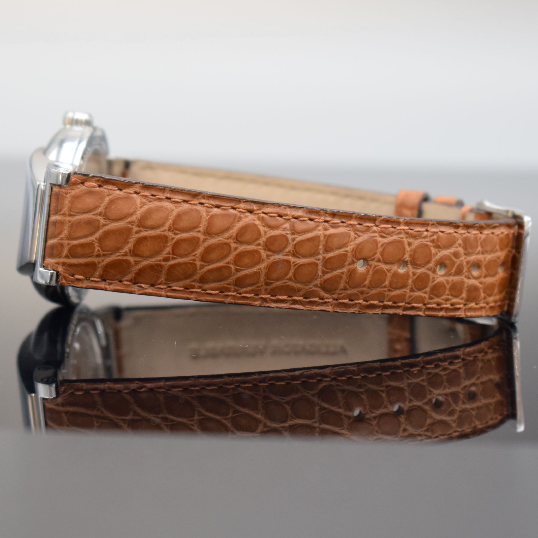 Detail c: CHALLENGES 2002 sehr seltene auf 100 Stück limitierte Schularmbanduhr in Edelstahl, Schweiz um 2002, Handaufzug, ausgefallenes & aufwendiges, beids. ...