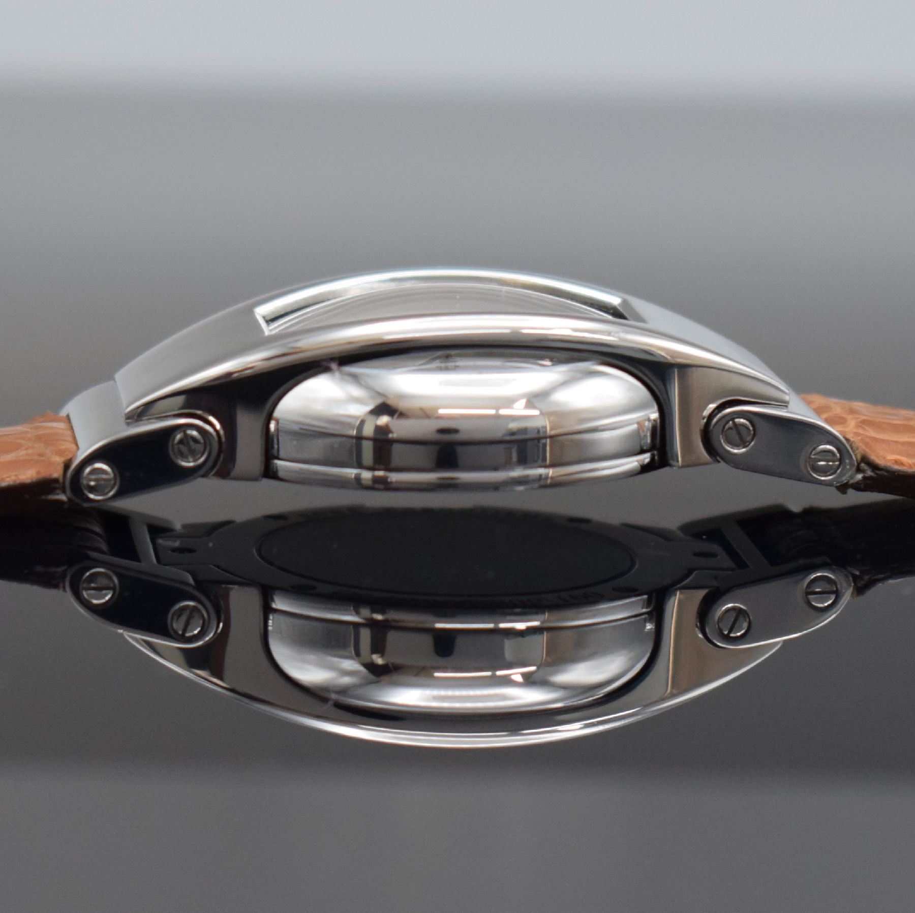 Detail f: CHALLENGES 2002 sehr seltene auf 100 Stück limitierte Schularmbanduhr in Edelstahl, Schweiz um 2002, Handaufzug, ausgefallenes & aufwendiges, beids. ...