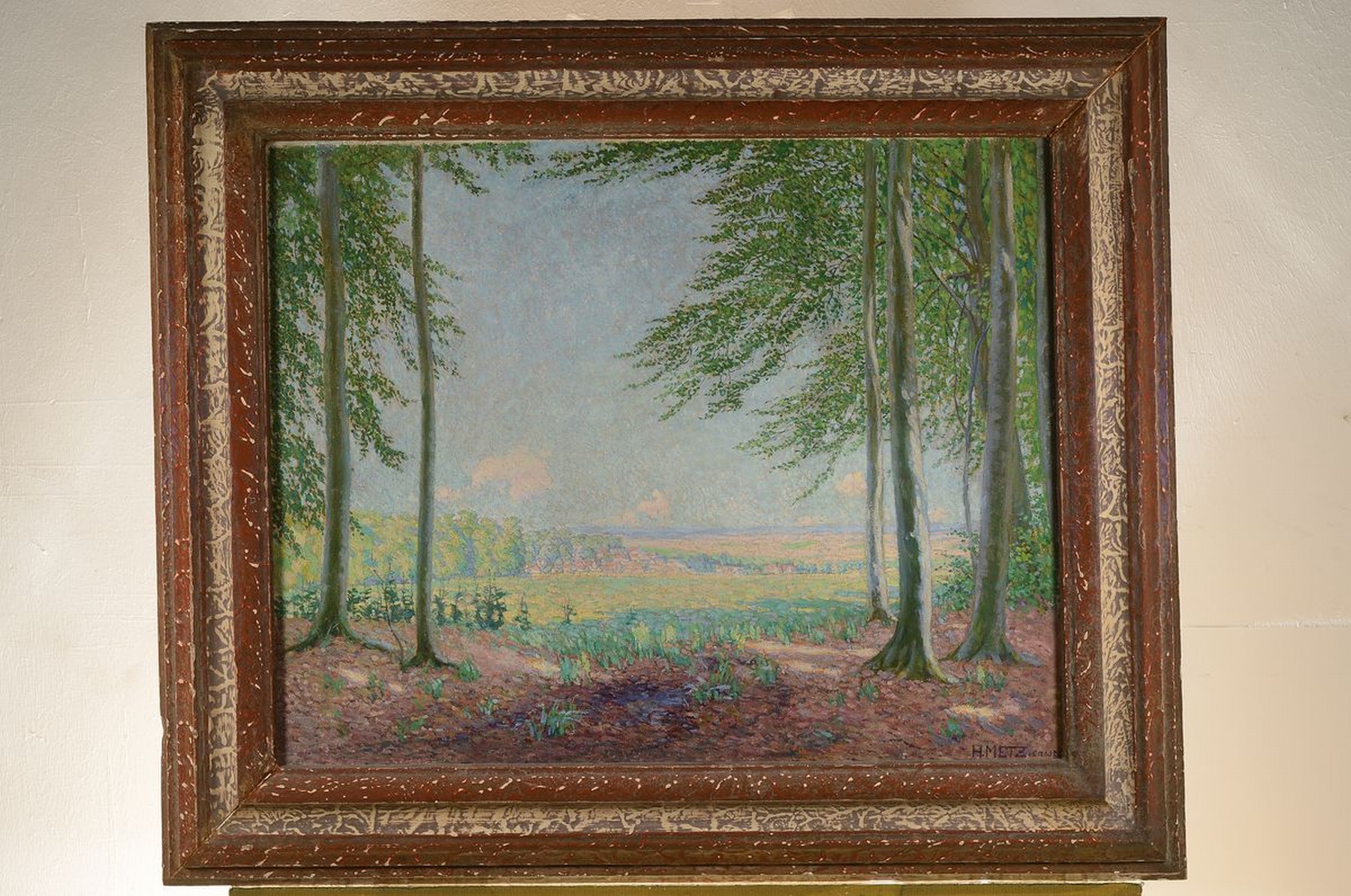 Detail k: Hermann Metz, 1865 Kassel - 1945 Bad Sooden, Mitglied der Willingshäuser Malerkolonie, enger Freund u.a. von Carl Bantzer, Heinrich Giebel etc., ...