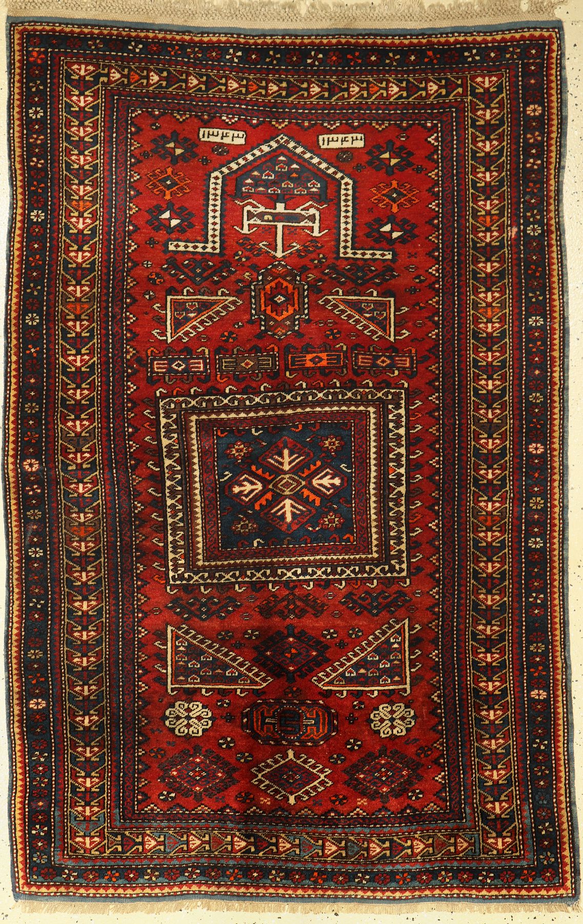 Kazak alt datiert, Kaukasus, um 1923, Wolleauf Wolle, ca. 170 x 110 cm, EHZ: 2-3