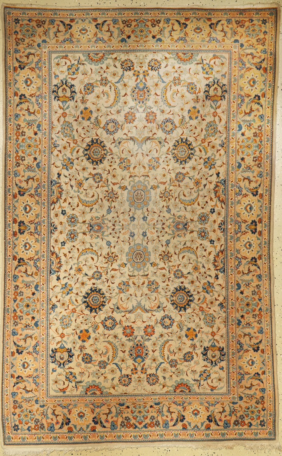 Keschan alt, Persien, ca. 50 Jahre, Wolle auf Baumwolle, ca. 212 x 134 cm, EHZ: 4