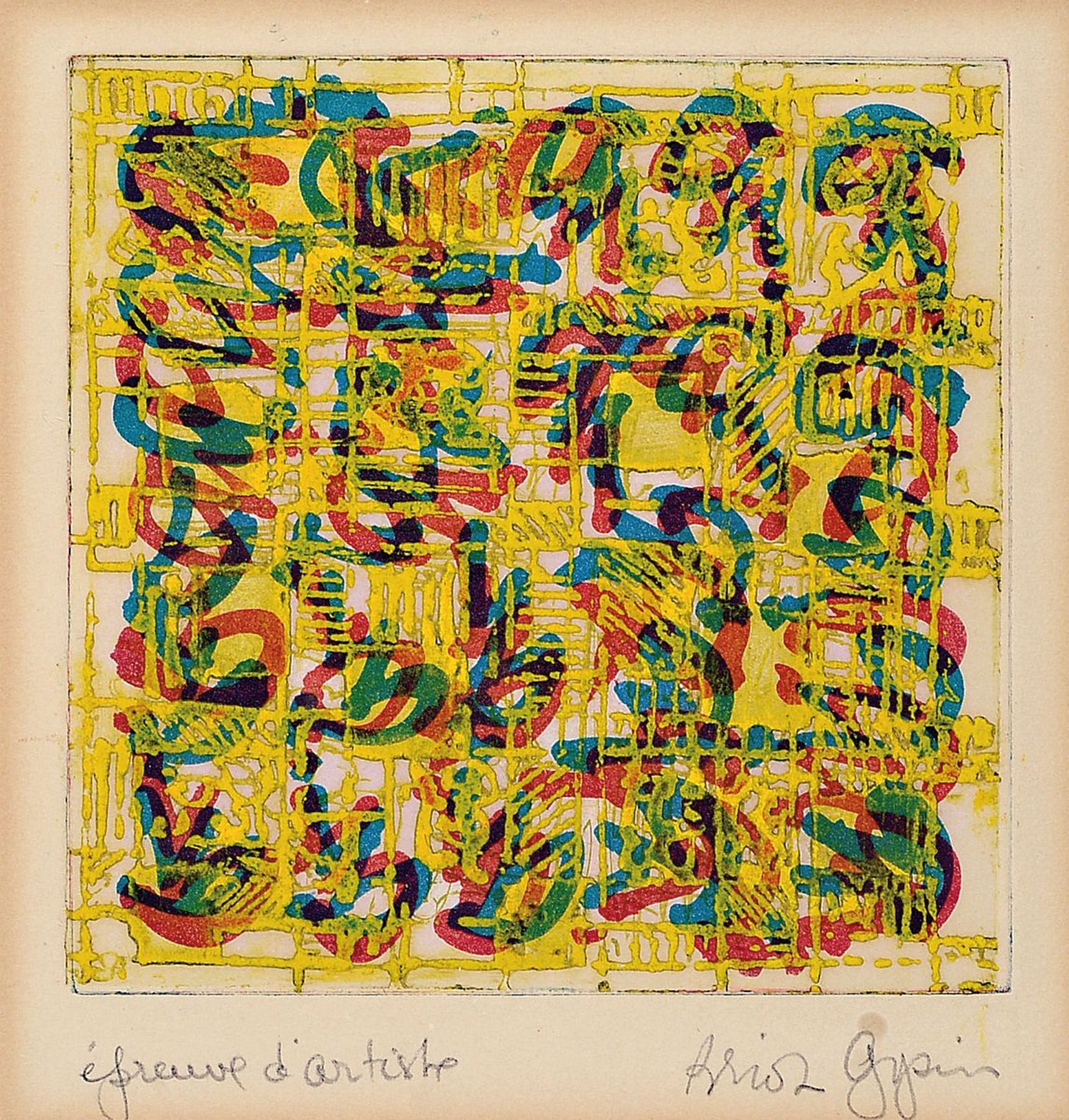 Brion Gysin, 1916 Taplow-1986 Paris, amerikanischer Maler und Schriftsteller, Studium in der Sorbonne, schloss sich in Paris den Surrealisten an, ...