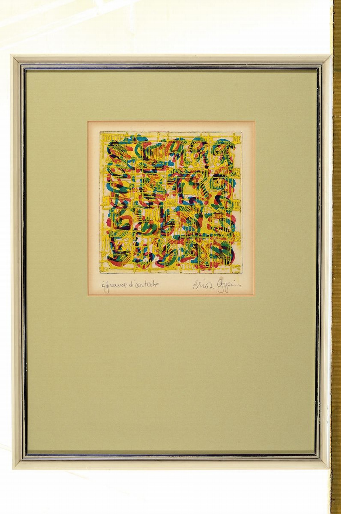 Detail k: Brion Gysin, 1916 Taplow-1986 Paris, amerikanischer Maler und Schriftsteller, Studium in der Sorbonne, schloss sich in Paris den Surrealisten an, ...