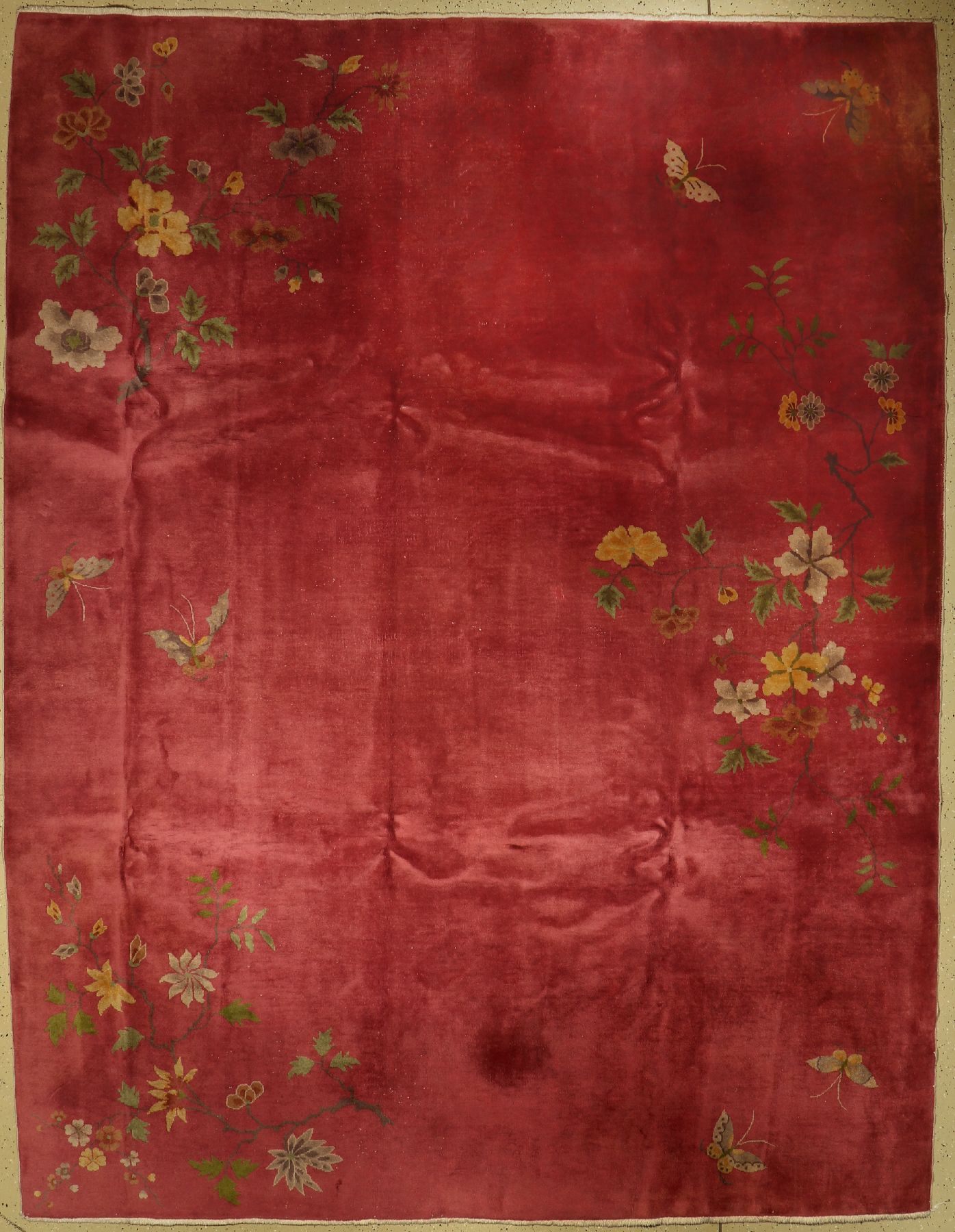Peking alt, China, um 1950, Wolle auf Baumwolle, ca. 358 x 277 cm, EHZ: 4