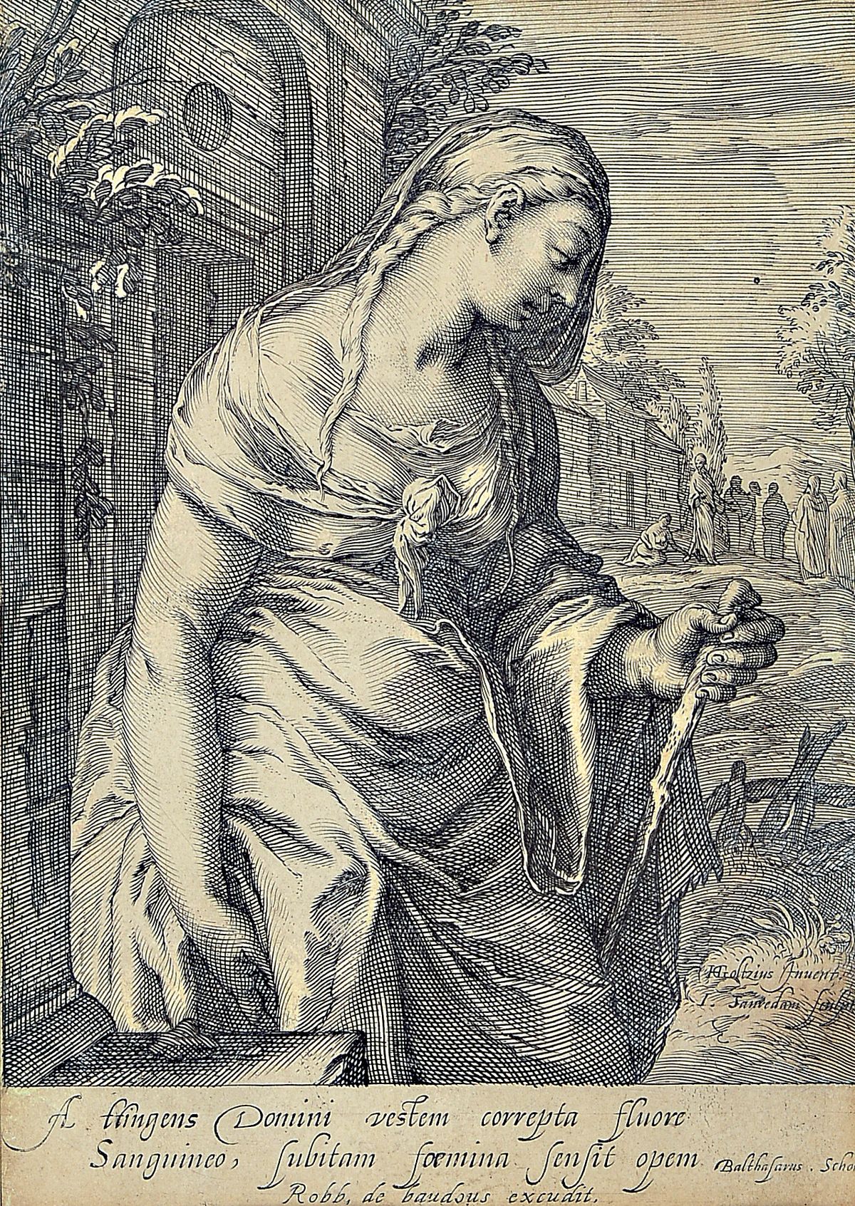 Hendrick Goltzius, 1558 Mühlbracht - Haarlem 1617, gestochen von Balthasar Schoneus, zwei Kupferstiche, 19 x 13 cm, unter Glas, Rahmen, l. best.