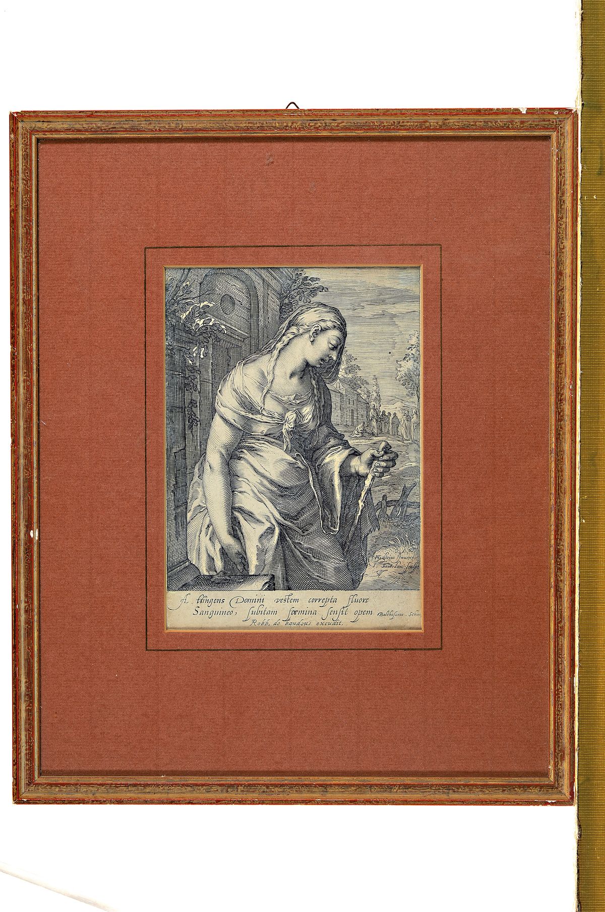 Detail k: Hendrick Goltzius, 1558 Mühlbracht - Haarlem 1617, gestochen von Balthasar Schoneus, zwei Kupferstiche, 19 x 13 cm, unter Glas, Rahmen, l. best.