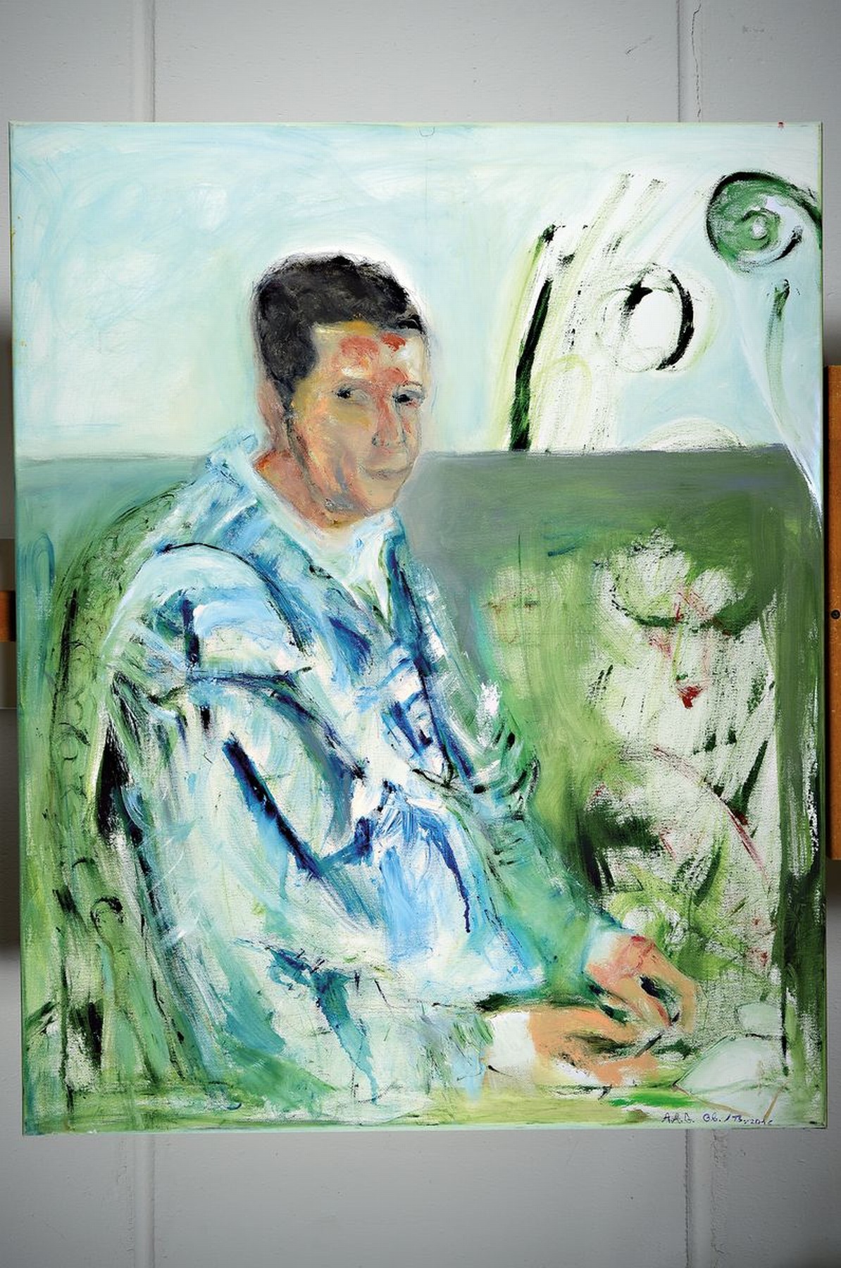 Detail k: Angelina Androvic Gradisnik, geb. 1937 Cajnice/Jugoslawien, Studium an der Kunsthochschule Belgrad, Hier: "Junger Schriftsteller", re. ...