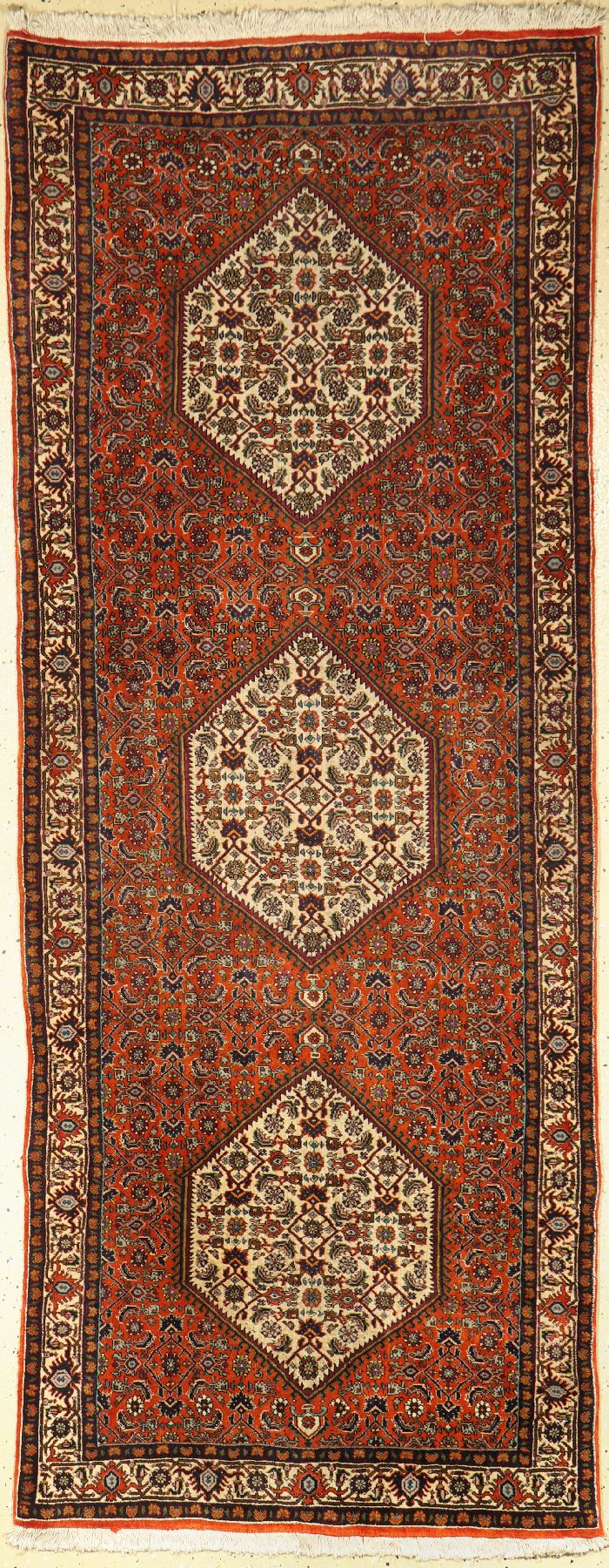 Bidjar fein, Persien, ca. 50 Jahre, Korkwolle, ca. 222 x 87 cm, EHZ: 2