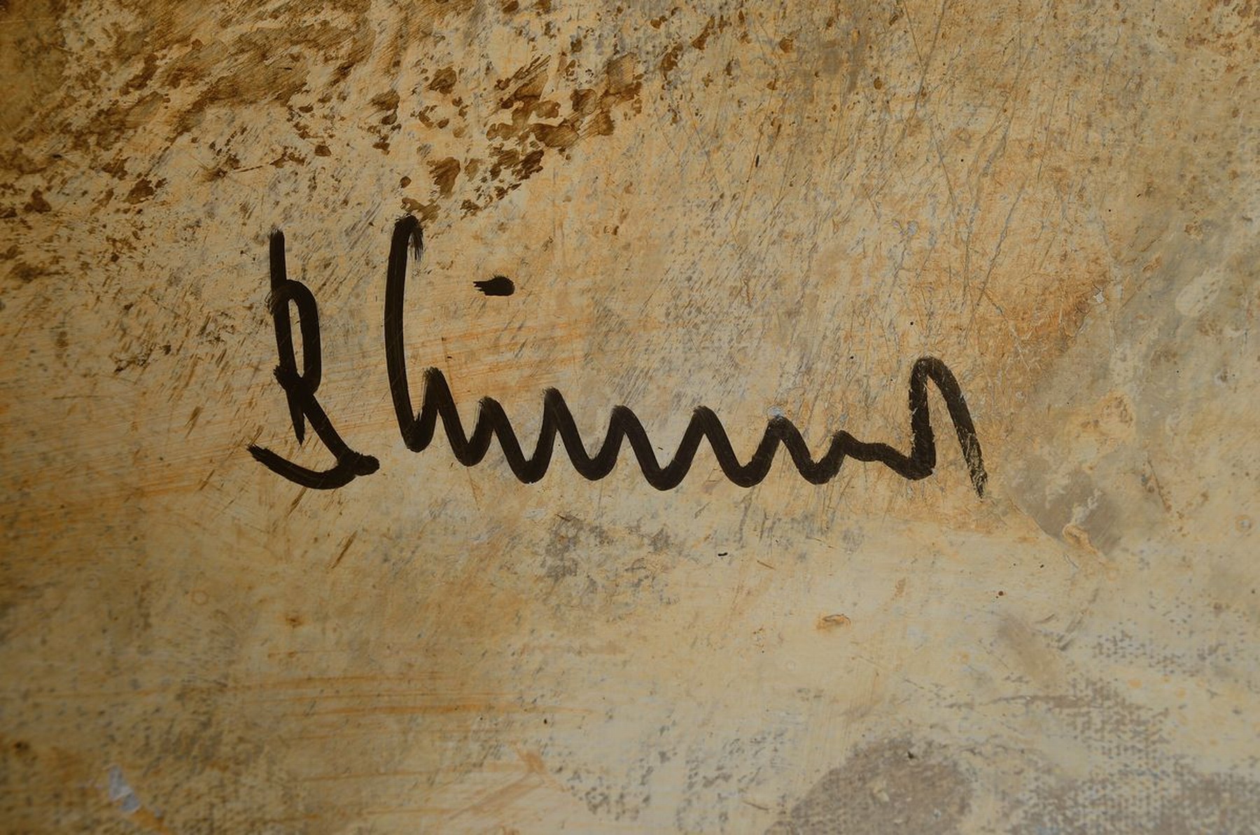 Detail a: Bernd Klimmer, geb. 1941, lebt und arbeitet in Kaiserslautern, Akademiedozent, erfolgreicher Autor von Kunst-Büchern, Hier: "highland ...