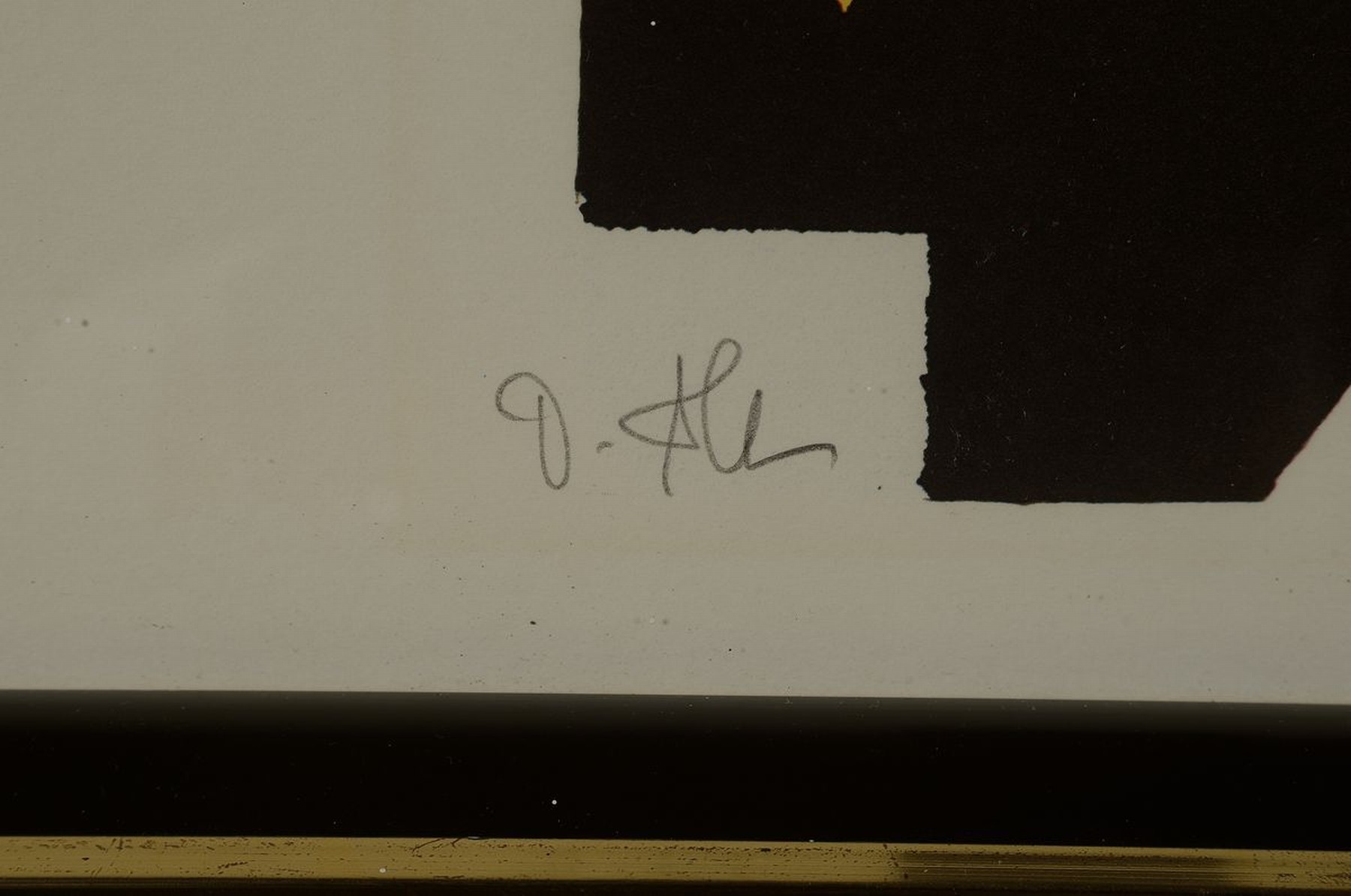 Detail a: Otmar Alt,geb. 1940 Wernigerode, Grafik, handsigniert, der Zauberer, ca. 52 x 44 cm, unter Glas, Rahmen