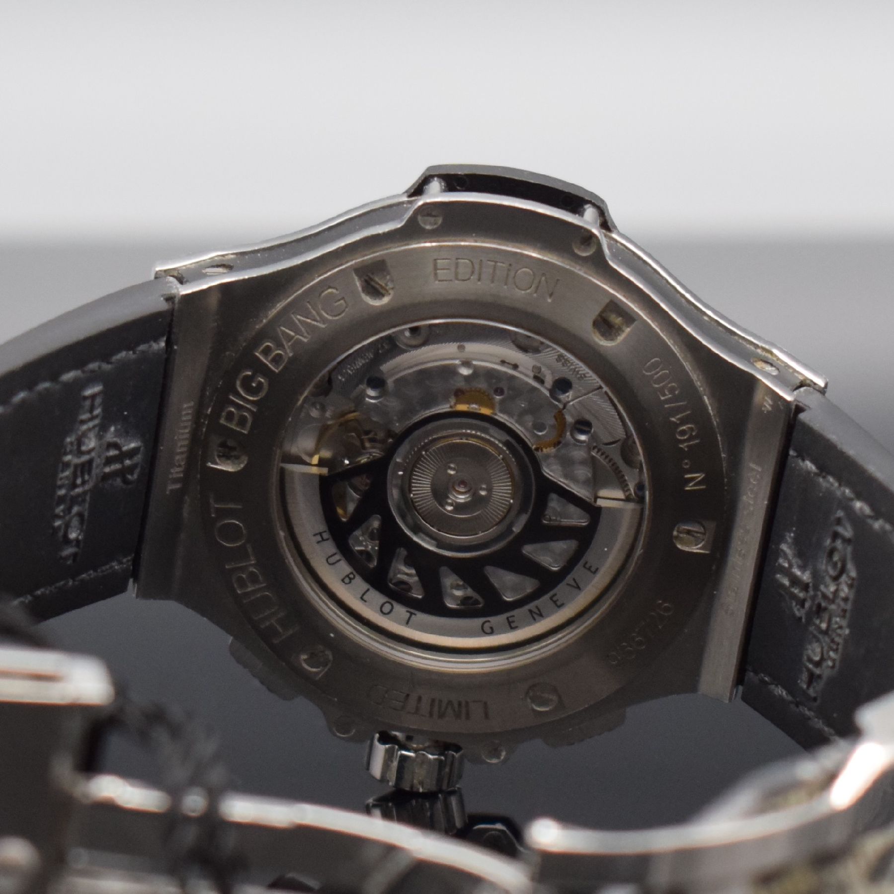 Detail g: HUBLOT seltener Armbandchronograph Snow Leopard Referenz 341.SX.7717.NR.1977, Automatik, auf 500 Stück limitiertes Sondermodell in Edelstahl inkl. ...