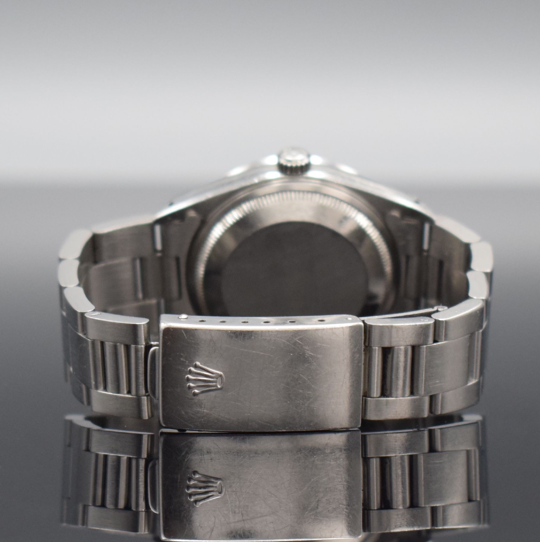 Detail d: ROLEX Armbanduhr Oyster Date Referenz 15210, Automatik, Schweiz um 1993, Chronometer der Superlative in Edelstahl, Lünette aufw. (auf Kundenwunsch ...