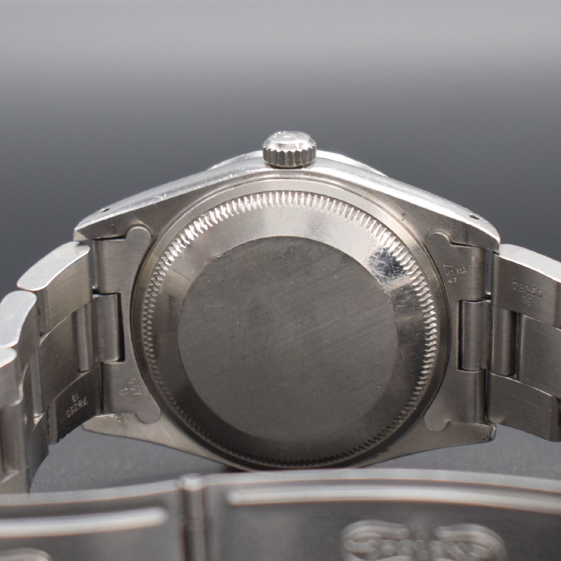 Detail f: ROLEX Armbanduhr Oyster Date Referenz 15210, Automatik, Schweiz um 1993, Chronometer der Superlative in Edelstahl, Lünette aufw. (auf Kundenwunsch ...