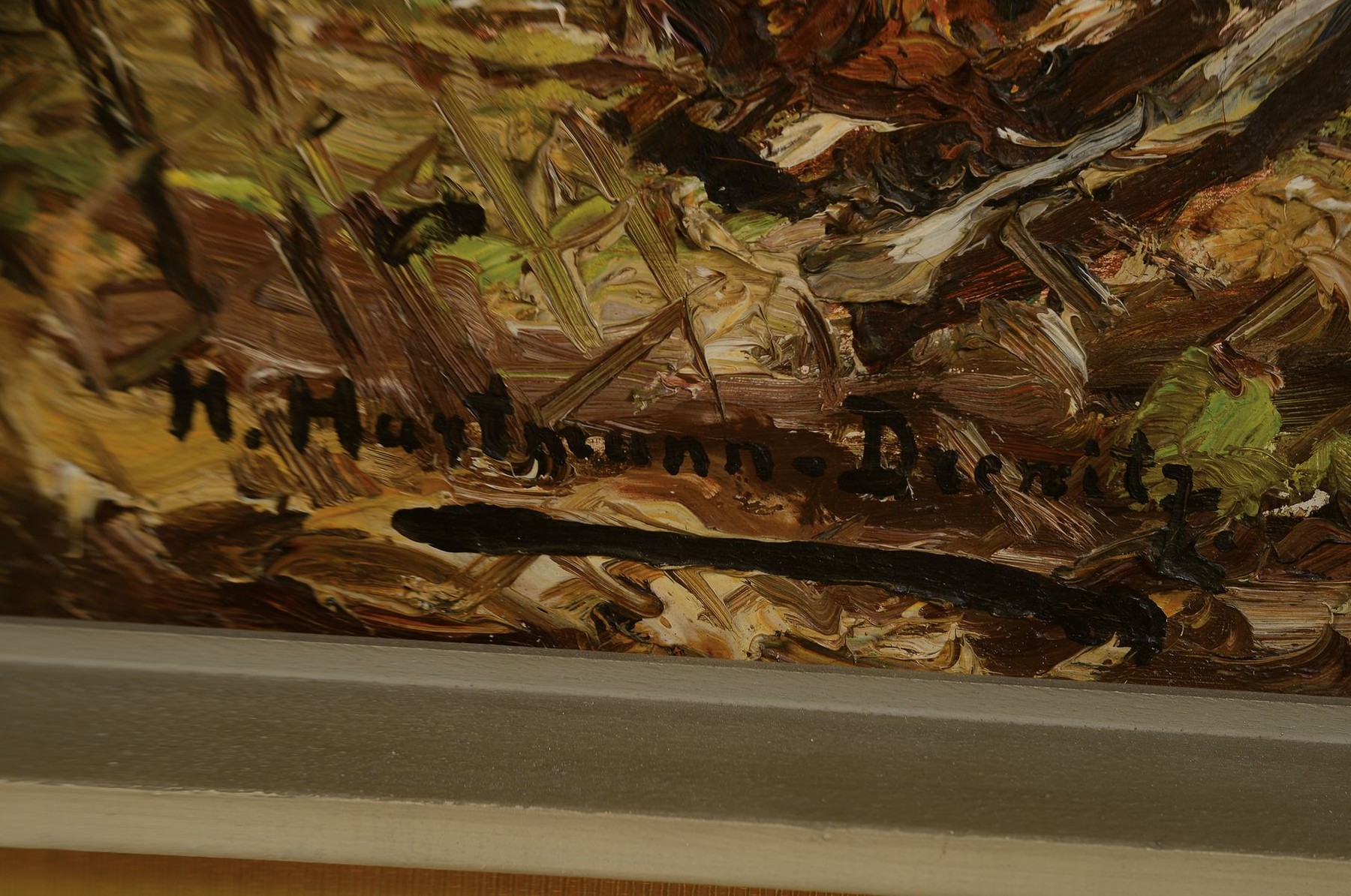 Detail a: Hermann Hartmann-Drewitz, 1879 Berlin - 1966 Eutin, der Künstler war Mitglied der Berliner Sezession, regelmäßig vertreten bei den großen ...