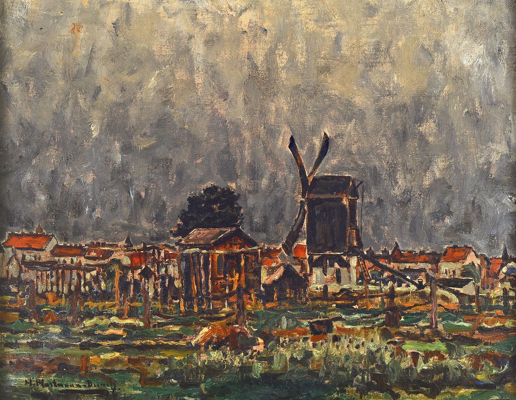 Hermann Hartmann-Drewitz, 1879 Berlin - 1966 Eutin, der Künstler war Mitglied der Berliner Sezession, regelmäßig vertreten bei den großen ...