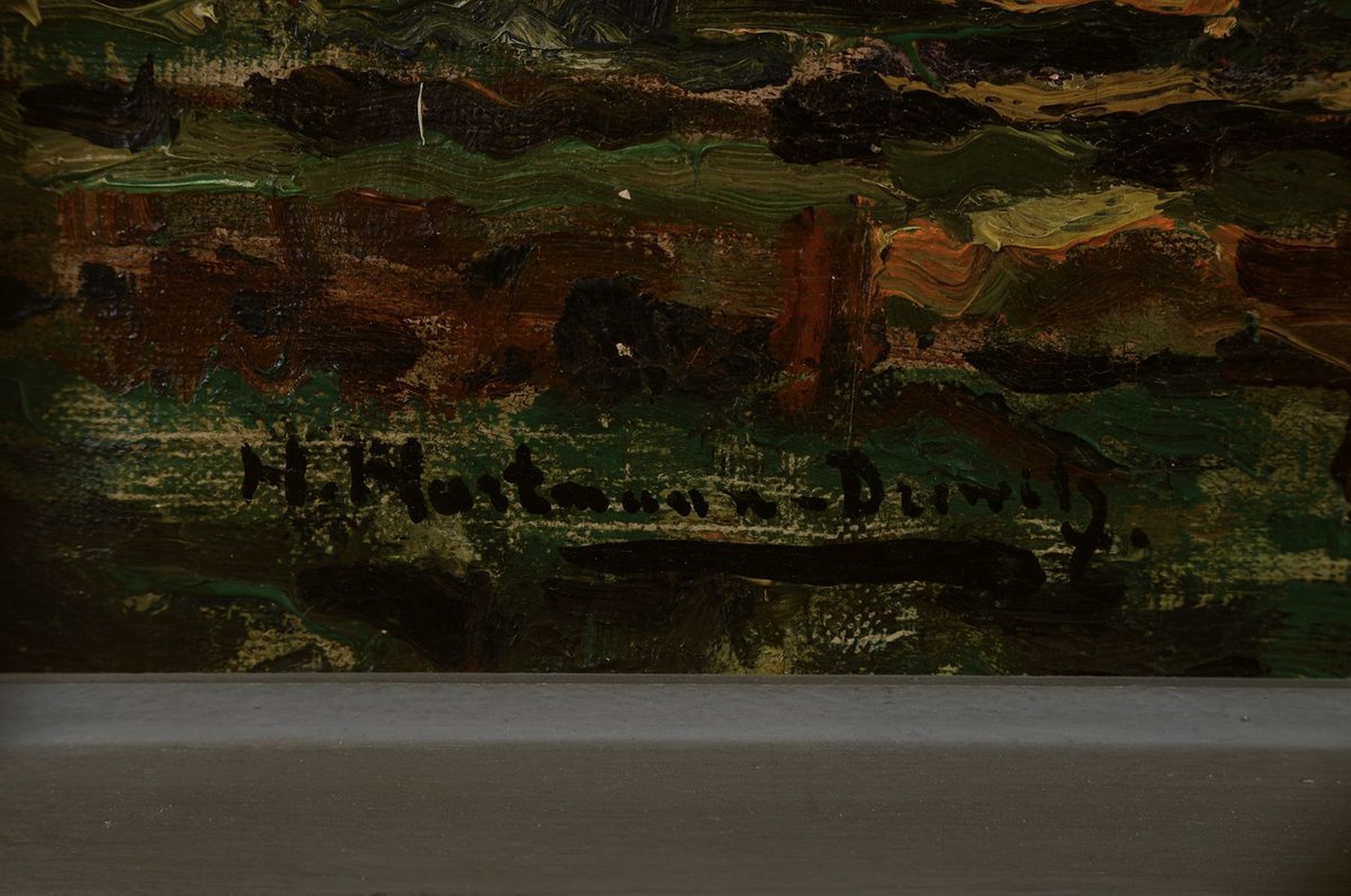 Detail a: Hermann Hartmann-Drewitz, 1879 Berlin - 1966 Eutin, der Künstler war Mitglied der Berliner Sezession, regelmäßig vertreten bei den großen ...
