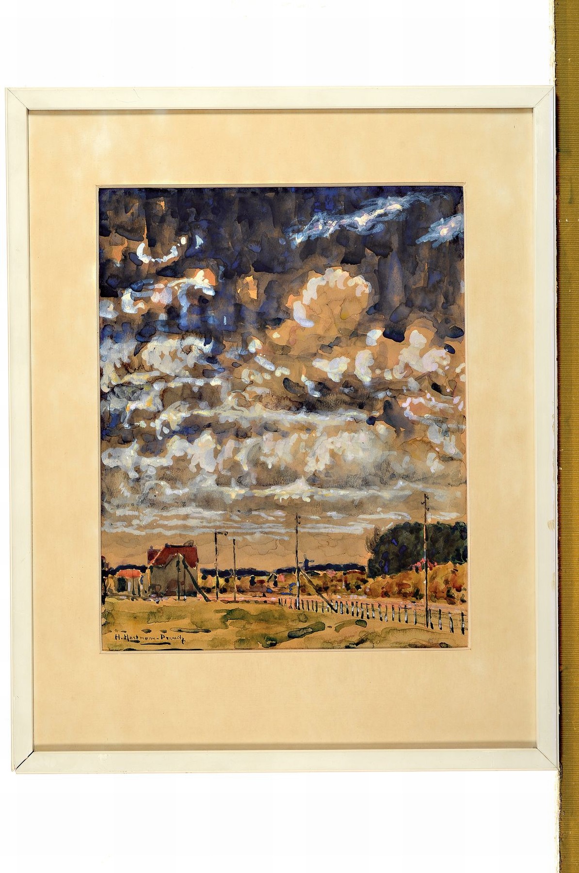 Detail k: Hermann Hartmann-Drewitz, 1879 Berlin - 1966 Eutin, der Künstler war Mitglied der Berliner Sezession, ab 1918 auf Usedom-Wollin, nach dem Krieg ...