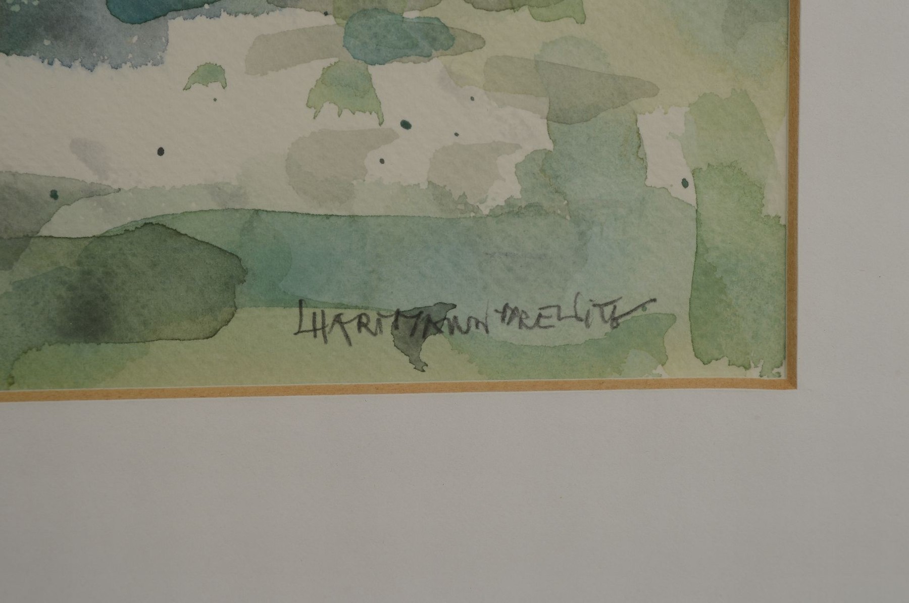 Detail a: Hermann Hartmann-Drewitz, 1879 Berlin - 1966 Eutin, der Künstler war Mitglied der Berliner Sezession, ab 1918 auf Usedom-Wollin,nach dem Krieg ...