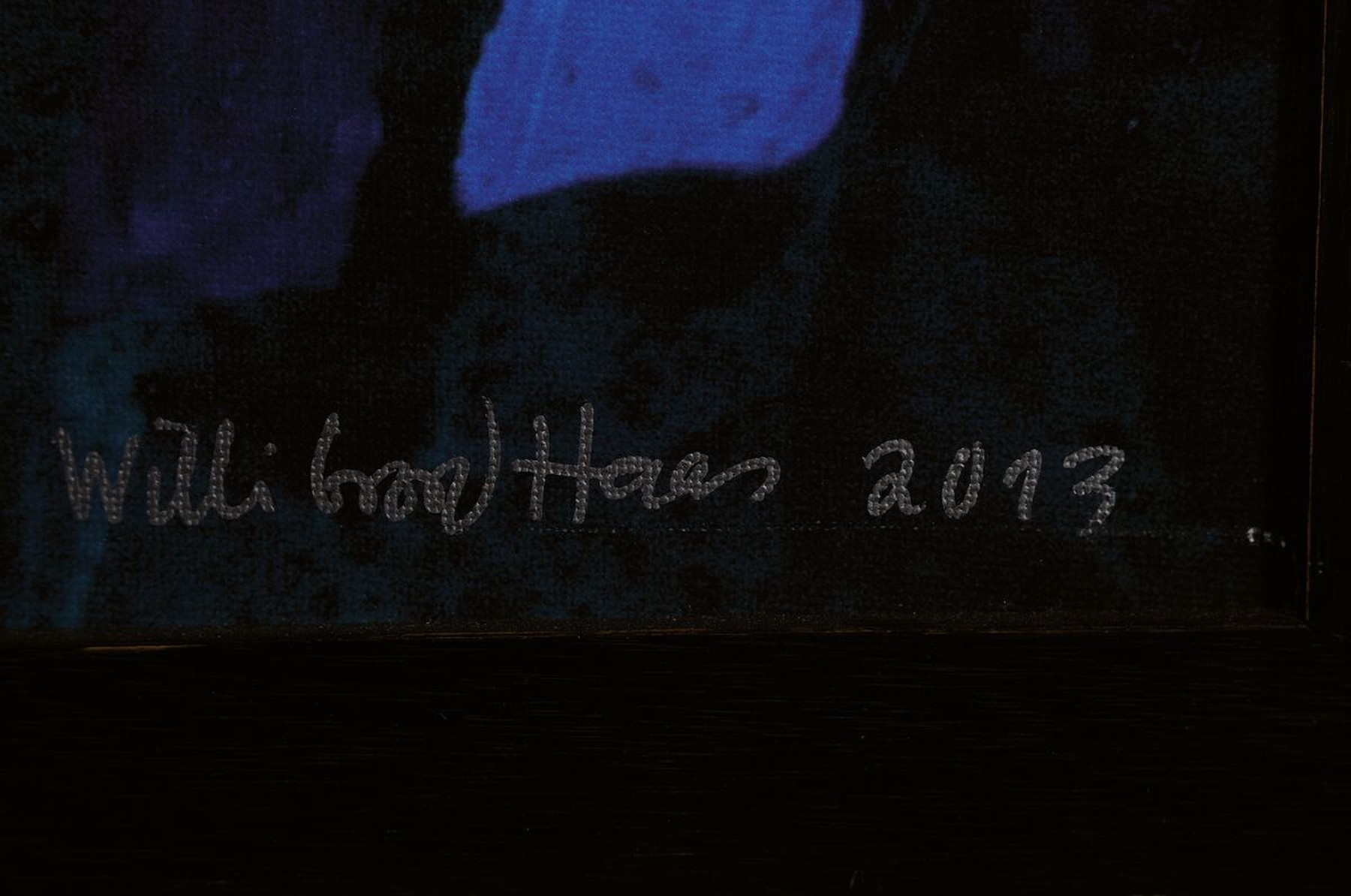 Detail a: Willibrord Haas, geb. 1936, Gicleedruck auf Lwd, rechts unten signiert und dat. 2013, bez. Probe, R. ca. 49x58 cm