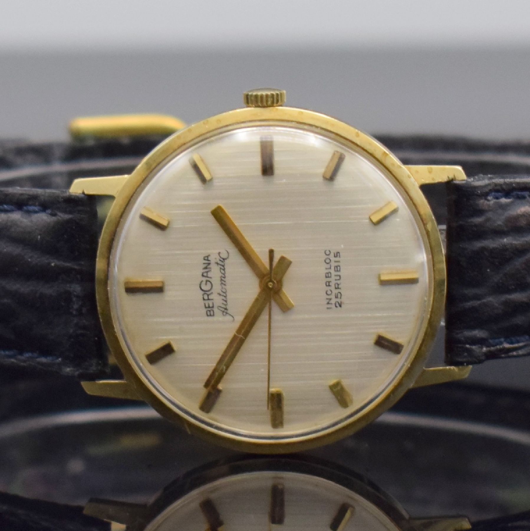 Detail a: Konvolut 2 BERGANA Herrenuhren in GG 585/000 & 1 x JUNGHANS Meister vergoldet, Deutschland um 1960, Handaufzug/Automatik, gedr. Geh., silb. ...