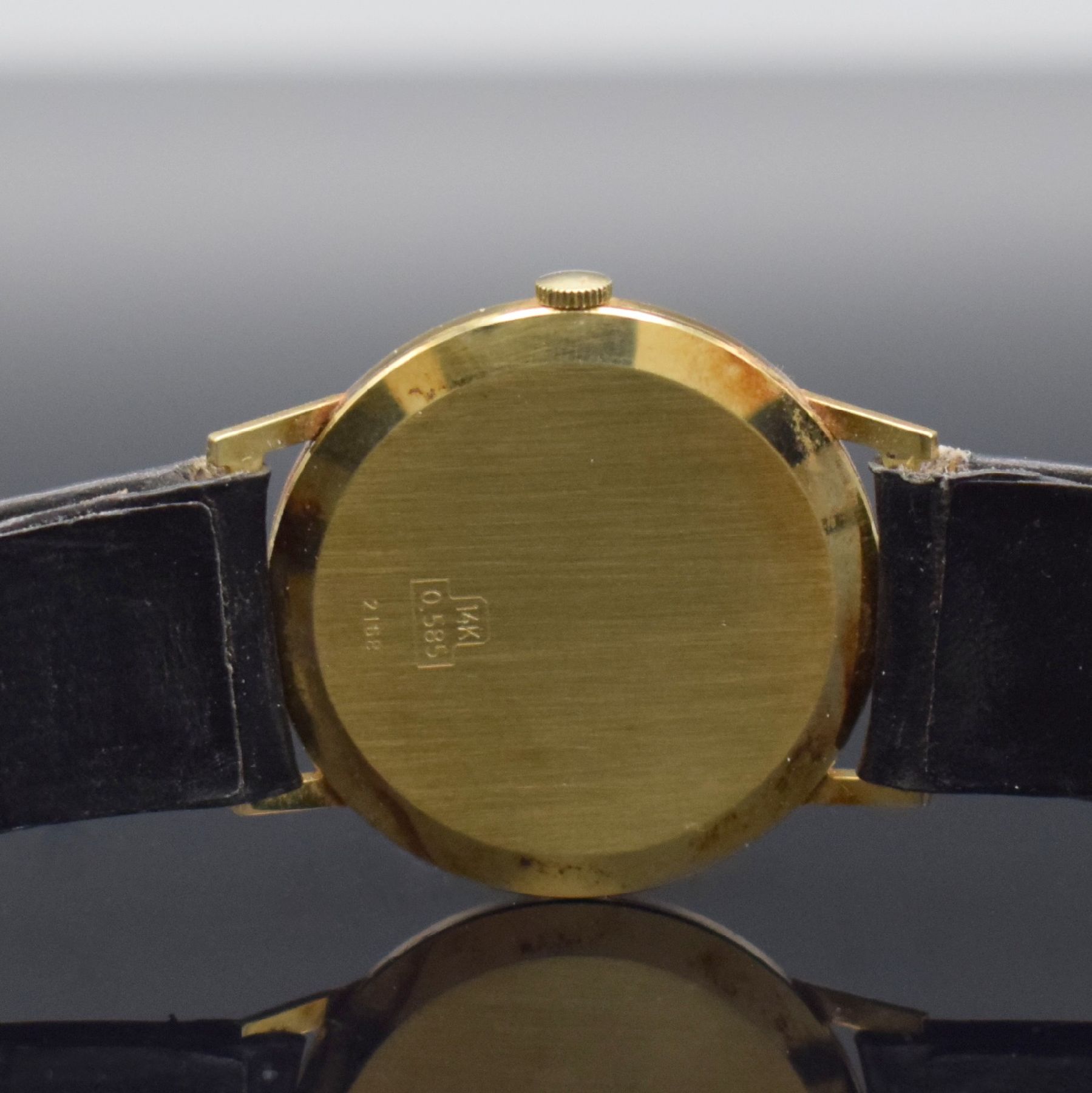 Detail h: Konvolut 2 BERGANA Herrenuhren in GG 585/000 & 1 x JUNGHANS Meister vergoldet, Deutschland um 1960, Handaufzug/Automatik, gedr. Geh., silb. ...