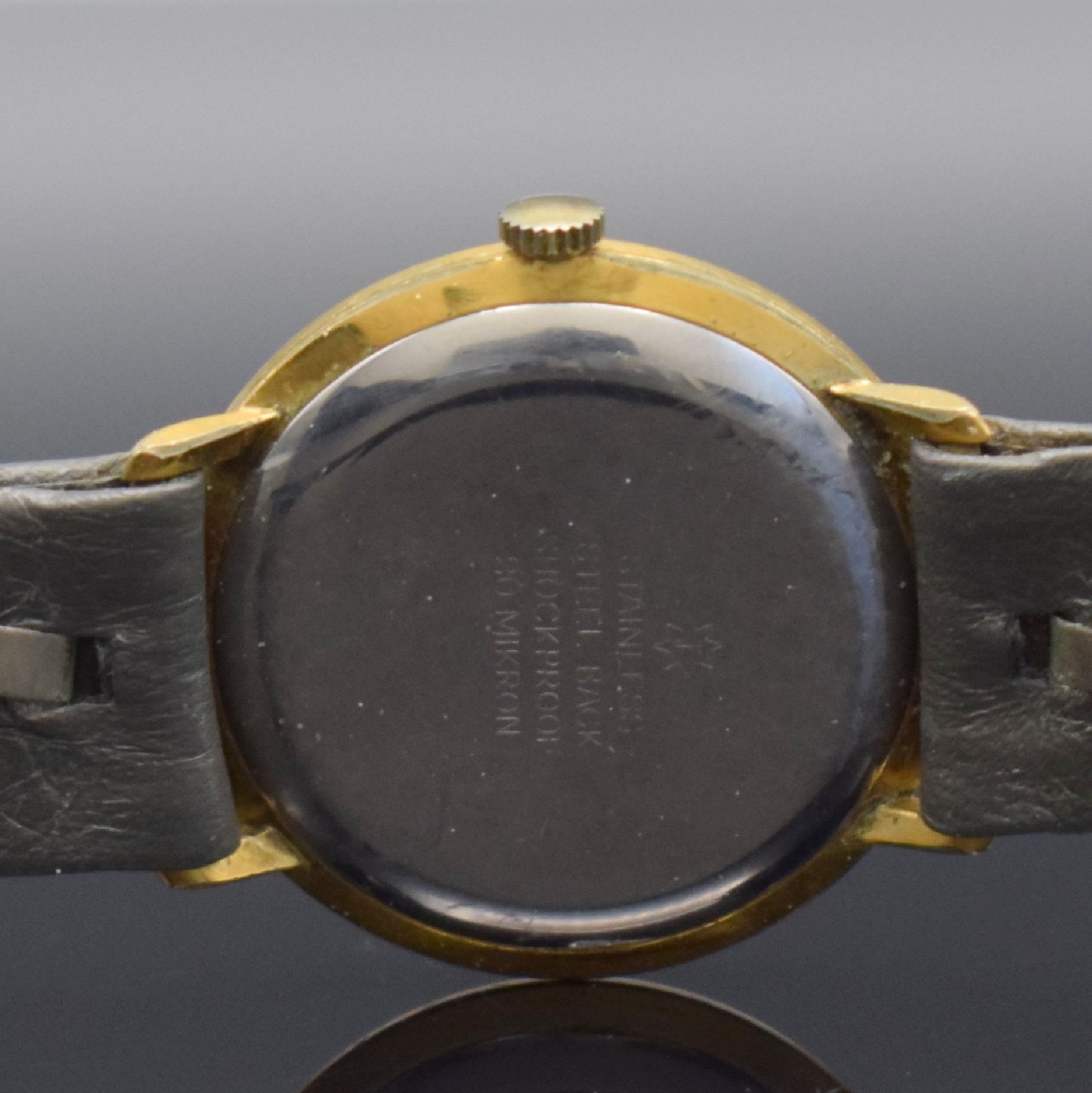 Detail l: Konvolut 2 BERGANA Herrenuhren in GG 585/000 & 1 x JUNGHANS Meister vergoldet, Deutschland um 1960, Handaufzug/Automatik, gedr. Geh., silb. ...