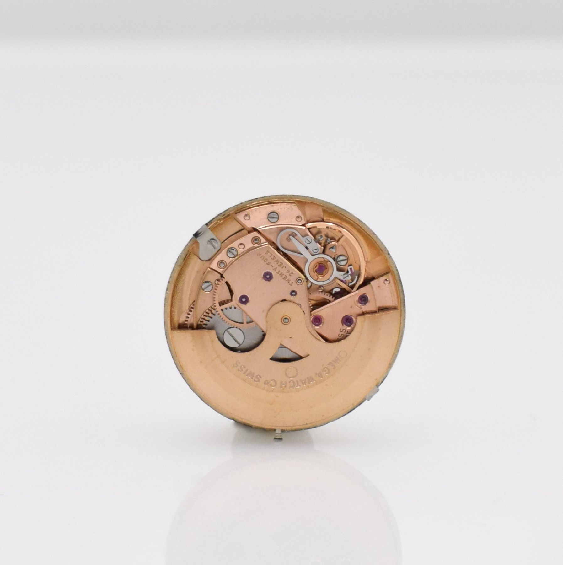 Detail g: OMEGA Herrenarmbanduhr Seamaster Referenz 14765 61 SC, Automatik, Schweiz um 1961, Monocoque-Geh. m. Goldhaube, get. A-Welle, silb. Zifferbl. m. ...