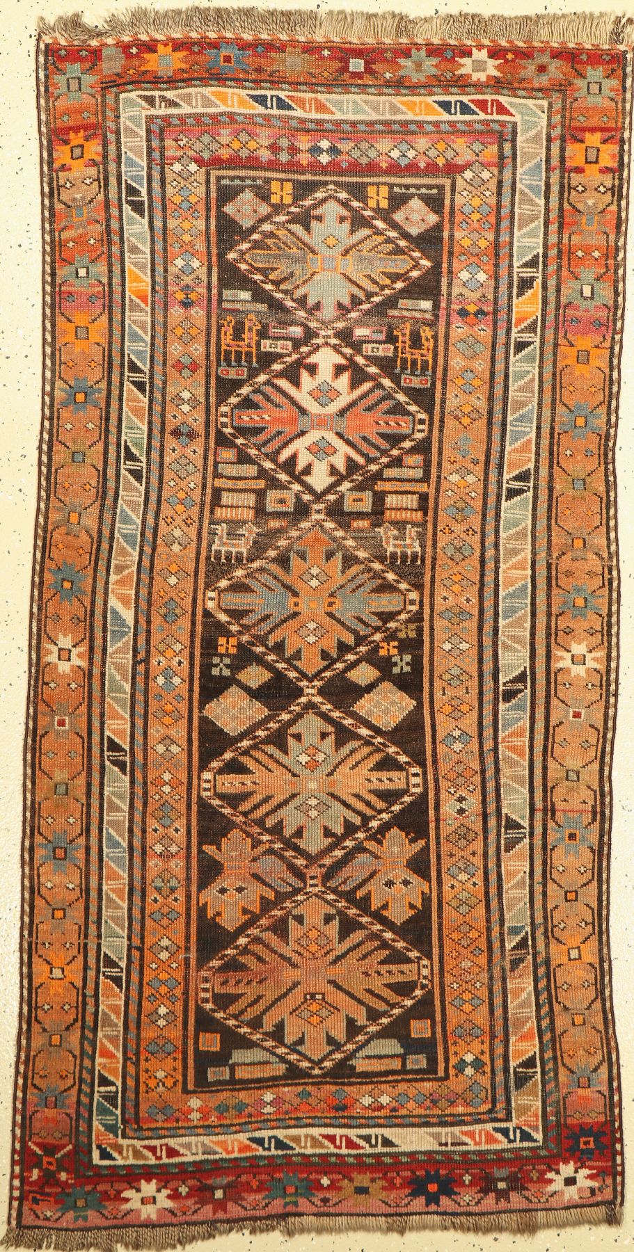 Karabagh antik, Kaukasus, um 1890, Wolle auf Wolle, ca. 177 x 89 cm, EHZ: 3-4