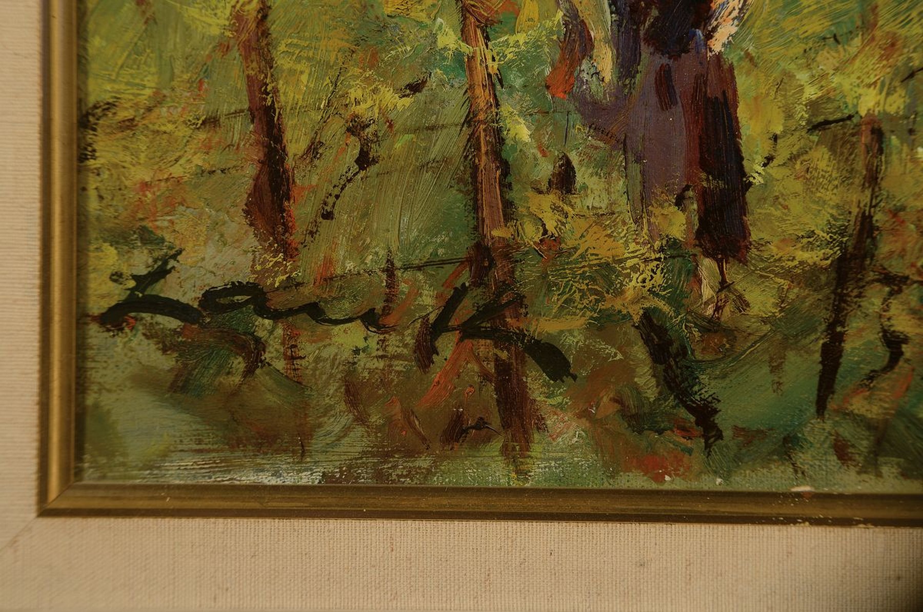 Detail a: Robert Lauth, 1896-1985 Ludwigshafen am Rhein, Weinlese in der Pfalz, Öl/Lwd, links unten signiert, ca. 60x76cm, R. ca. 78x94cm