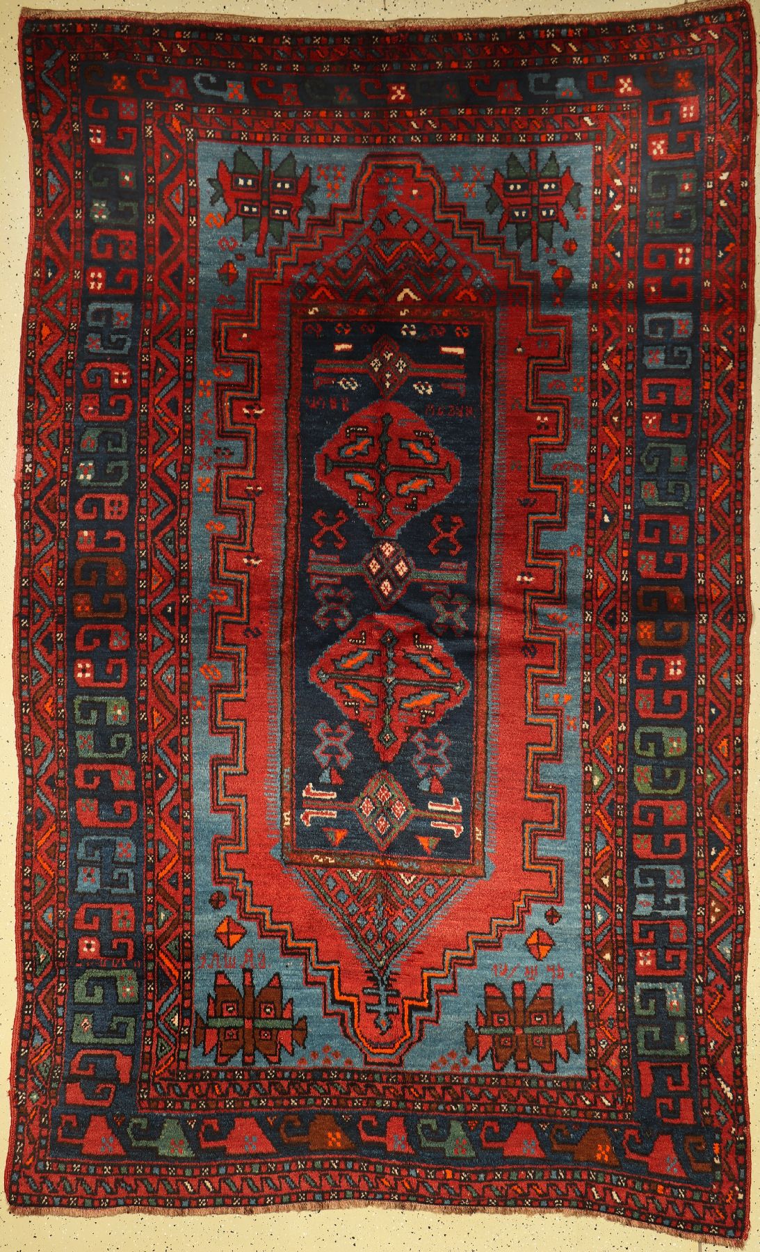 Armenischer Kazak antik, Kaukasus, um 1920/1930, Wolle auf Wolle, ca. 280 x 178 cm, EHZ: 2-3