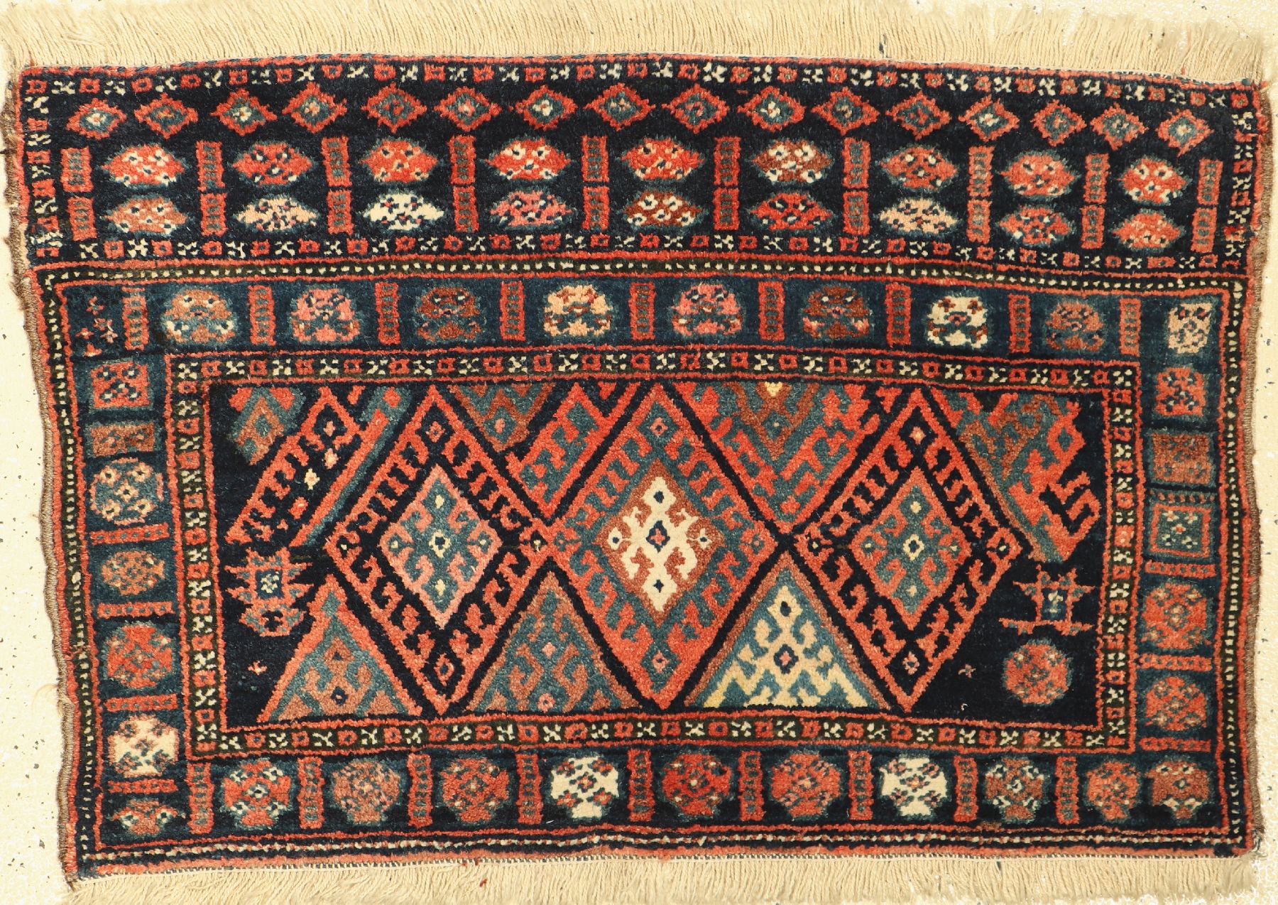 Afschar Jaf, Persien, um 1950, Wolle auf Wolle, ca. 110 x 70 cm, EHZ: 2-3