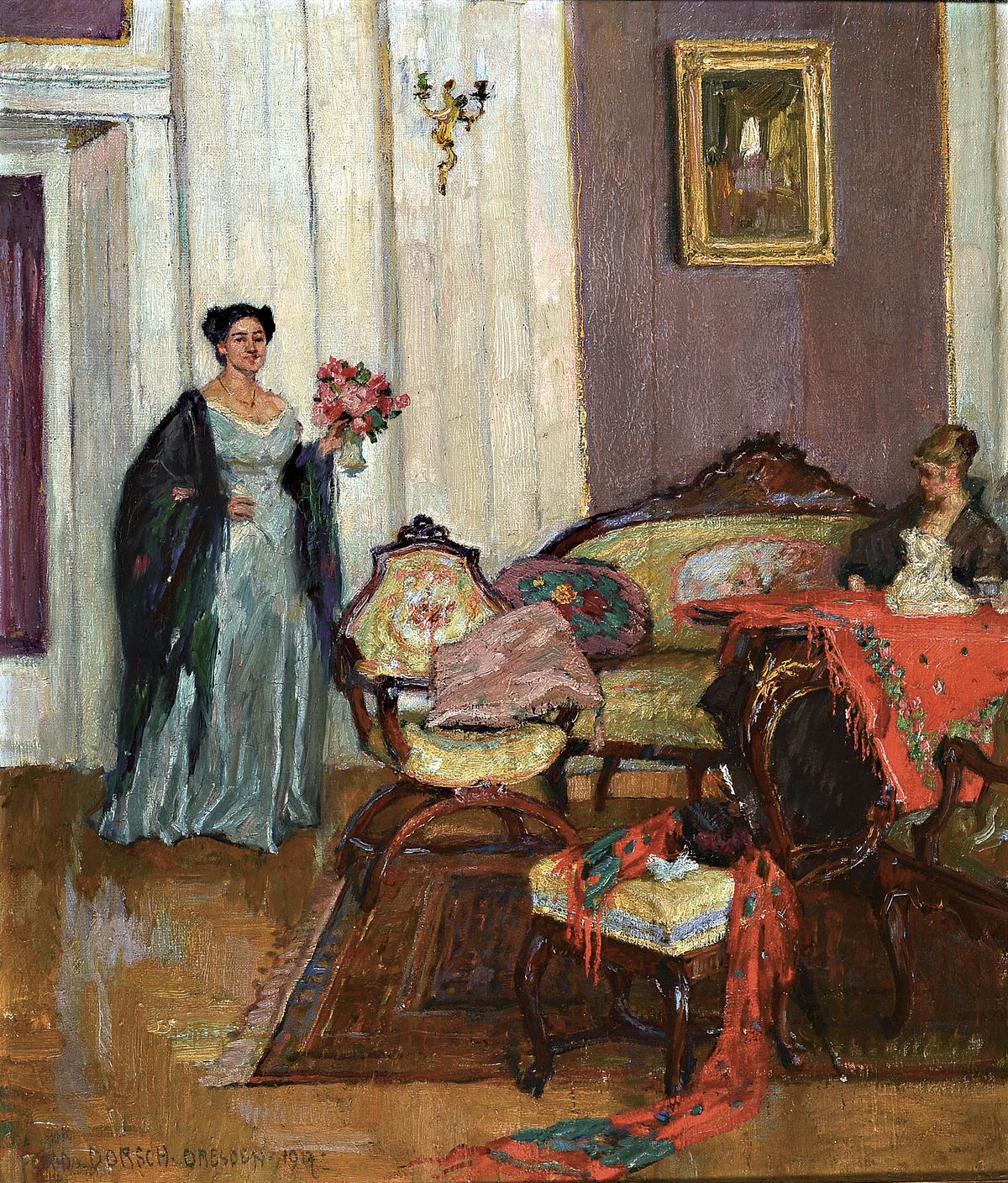Ferdinand Dorsch, 1875 Fünfkirchen/Ungarn-1938 Dresden, Studium an der Akademie Dresden, Meisterschüler von G. Kuehl, 1898 Umzug nach Wien, 1901 ...