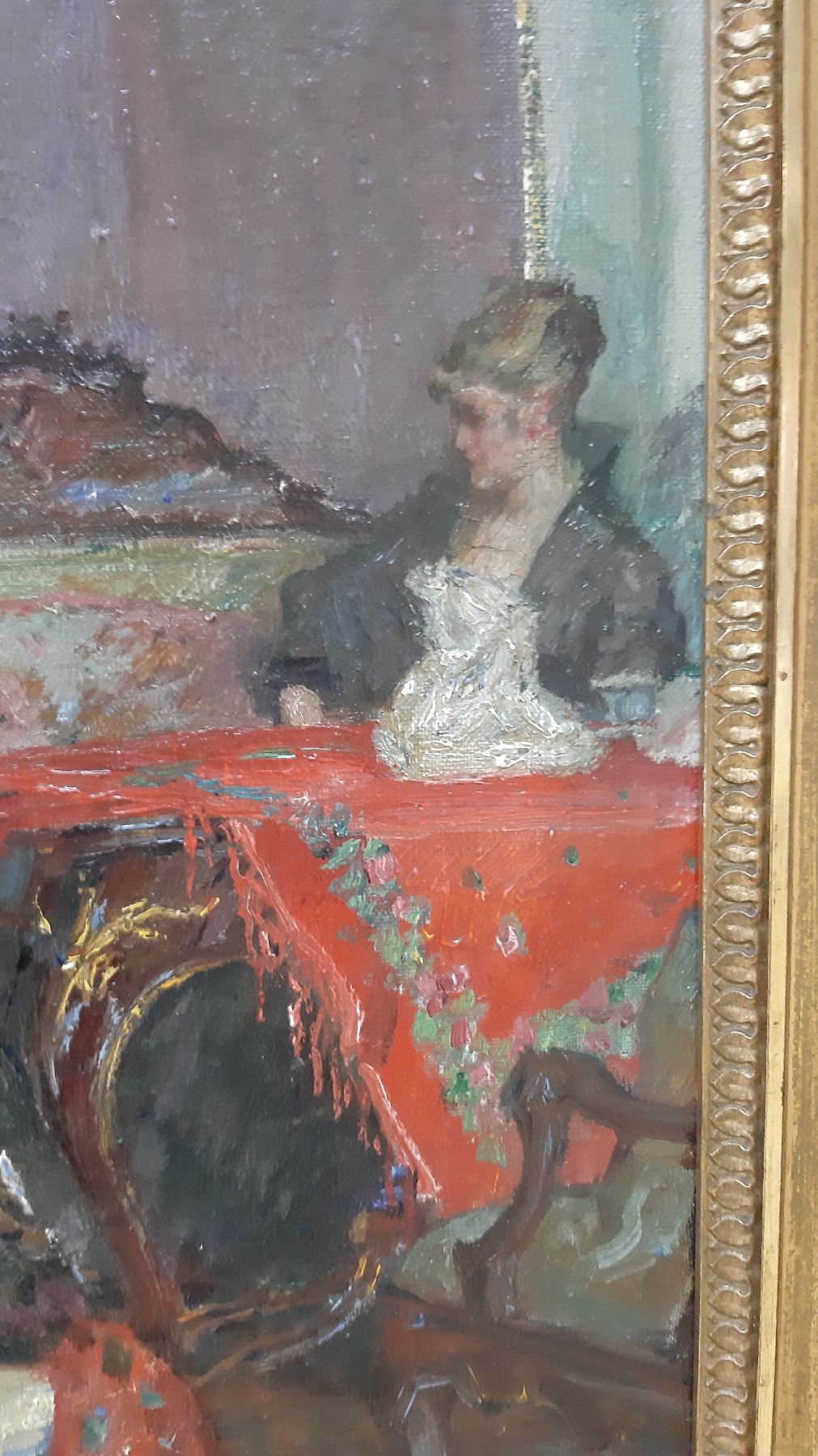 Detail d: Ferdinand Dorsch, 1875 Fünfkirchen/Ungarn-1938 Dresden, Studium an der Akademie Dresden, Meisterschüler von G. Kuehl, 1898 Umzug nach Wien, 1901 ...